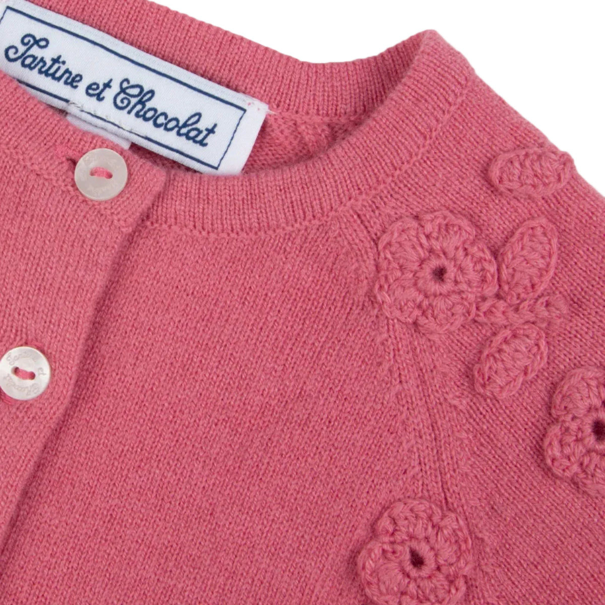 Floral Wool Cardigan | Peony