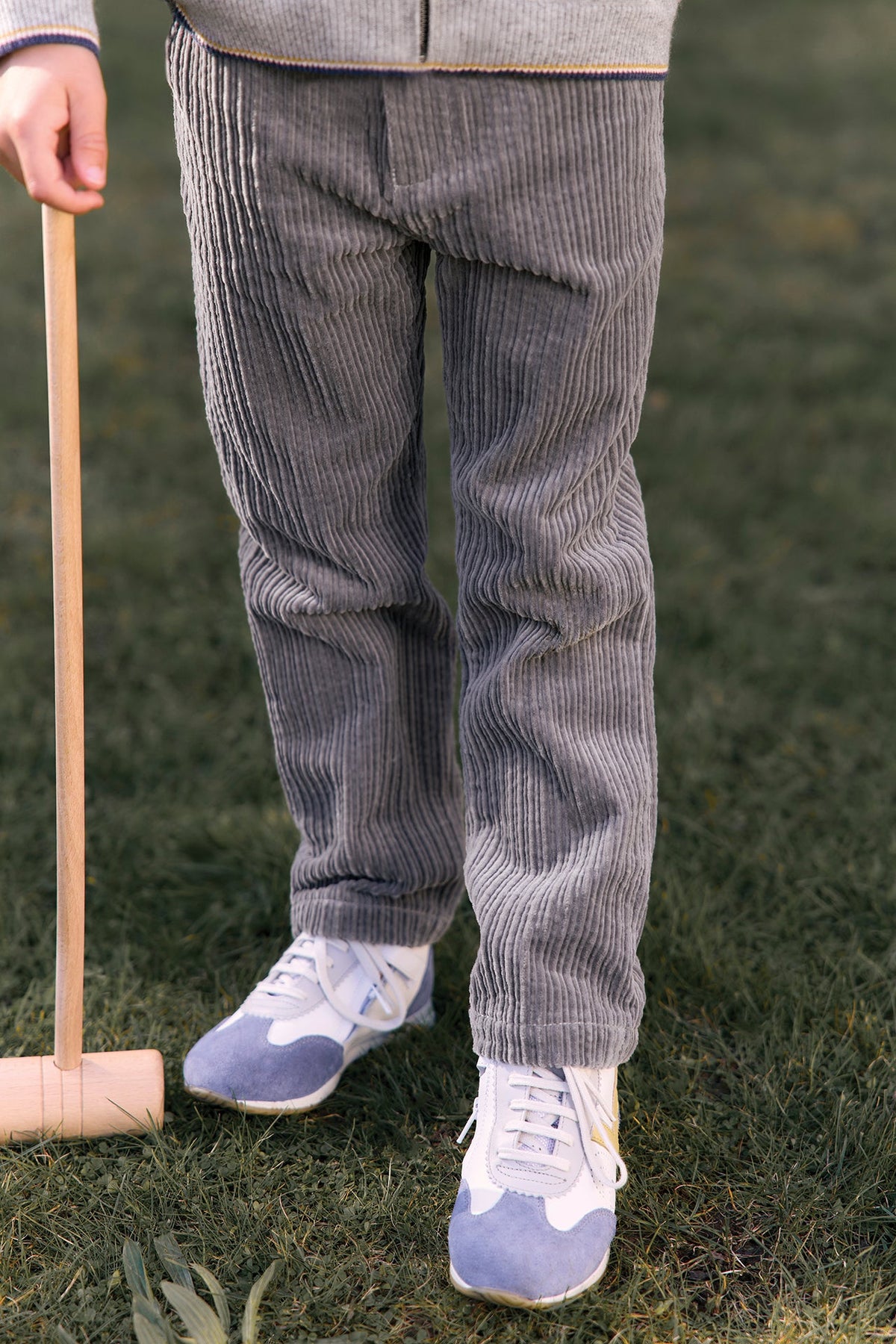 Corduroy Trousers | Grey