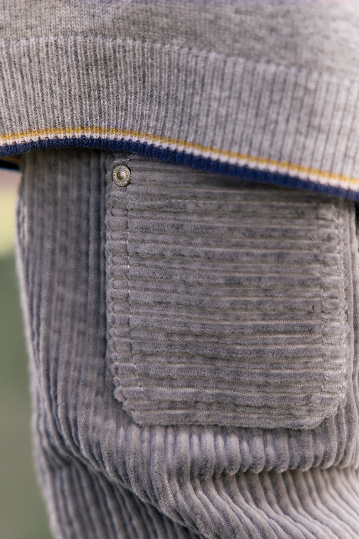 Corduroy Trousers | Grey