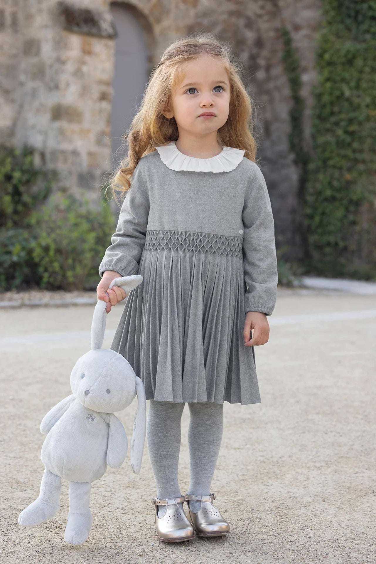 Pleated Dress | Grey