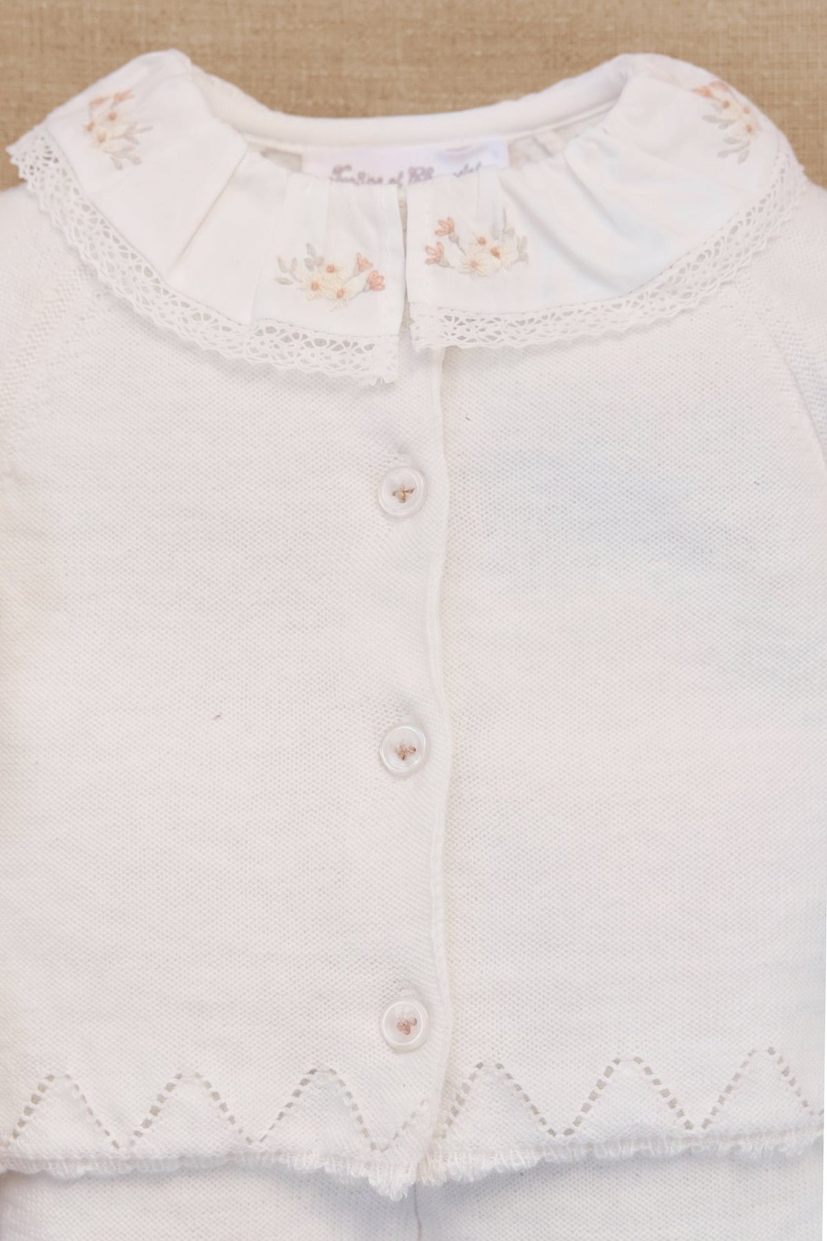 Ruffled Collar Set | Ecru