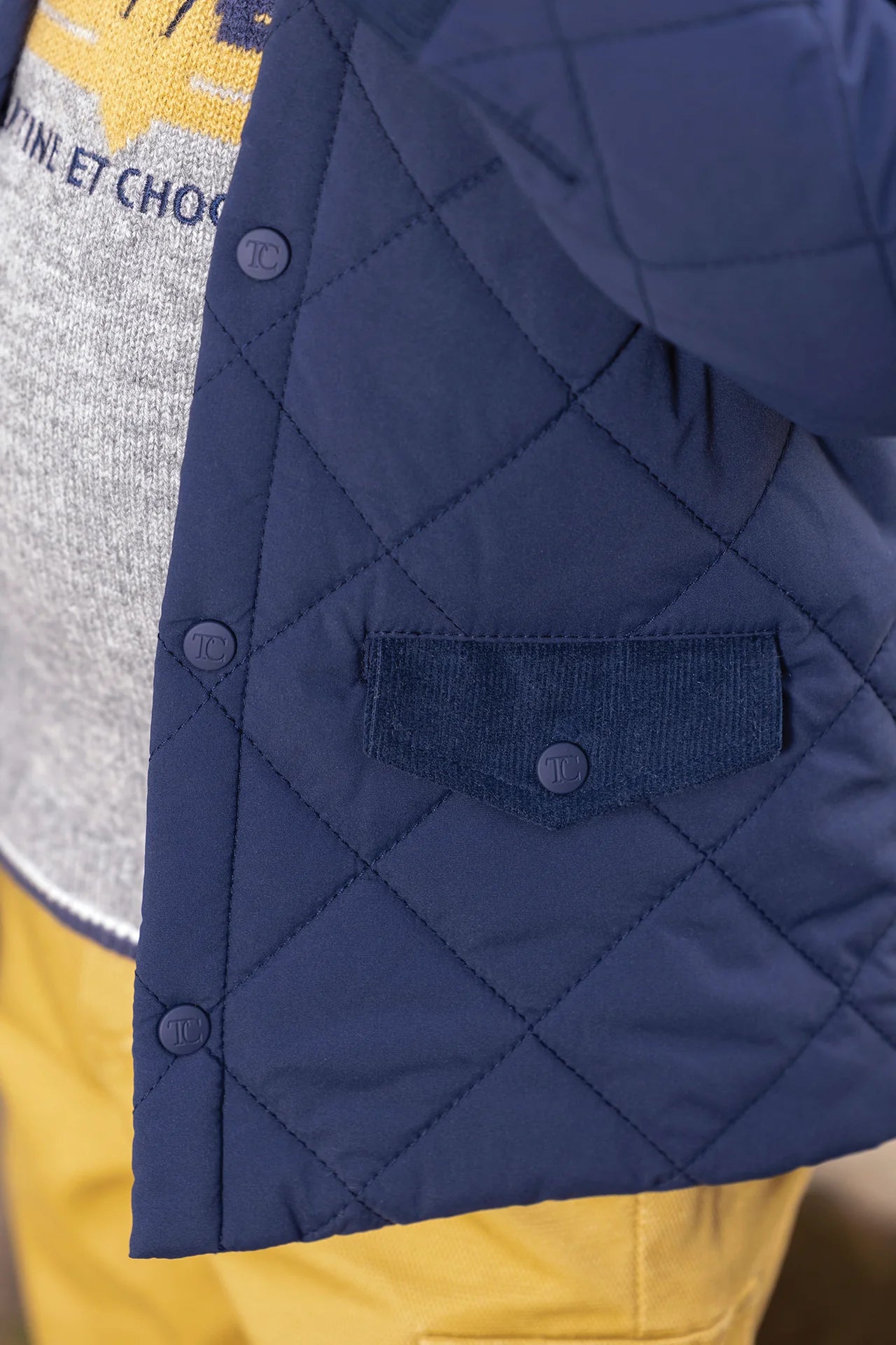 Quilted Jacket | Navy