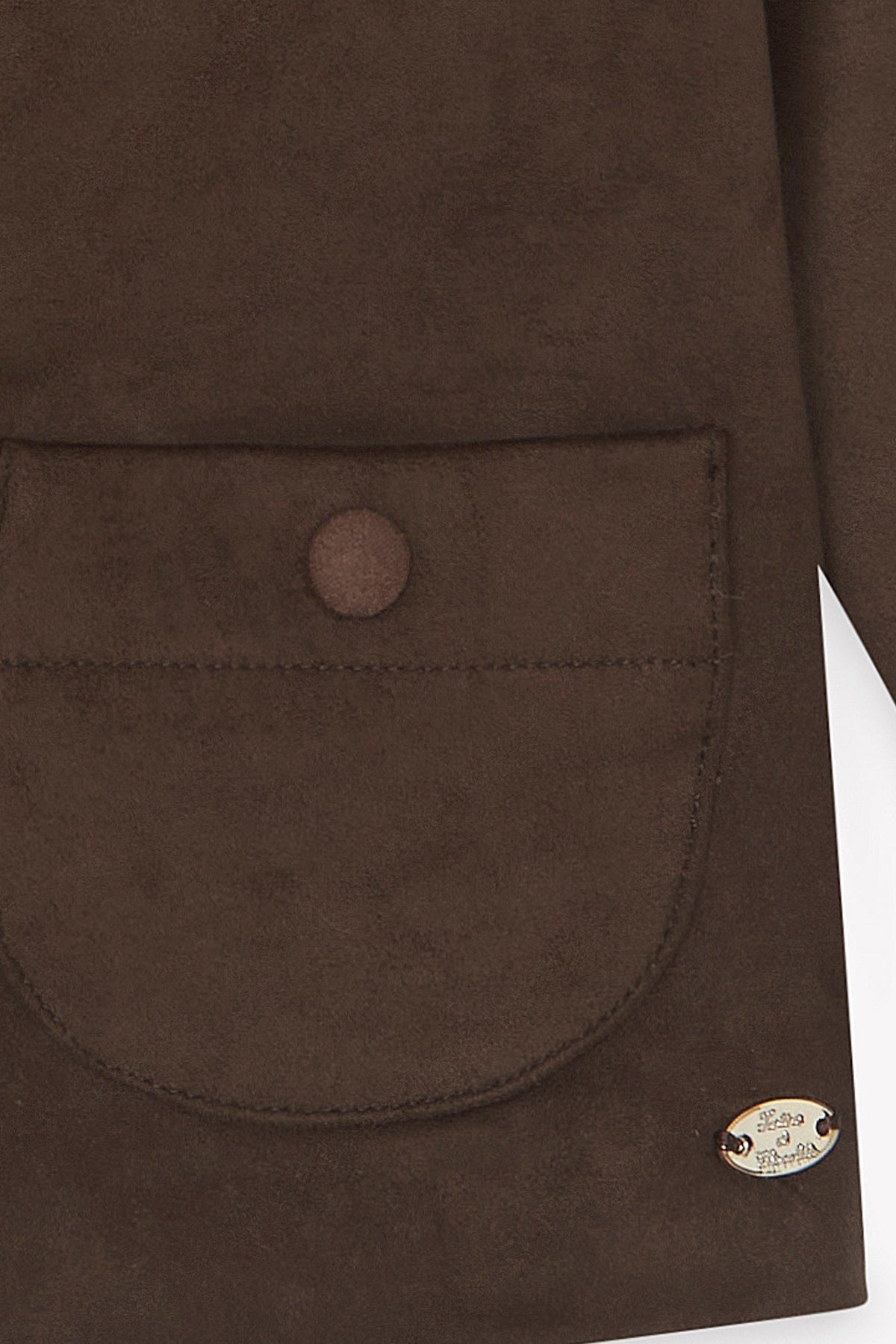 Peter Pan Collar Jacket | Brown