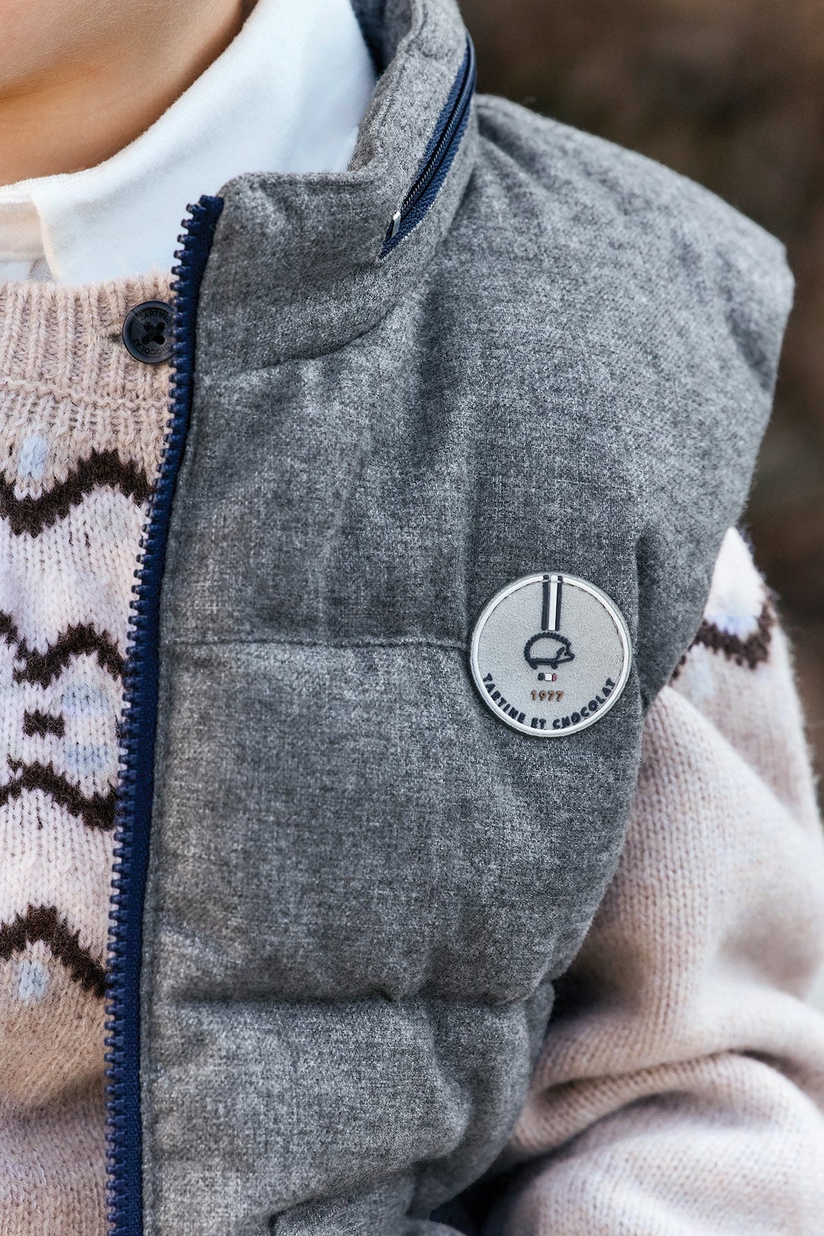 Down Sleeveless Vest | Grey
