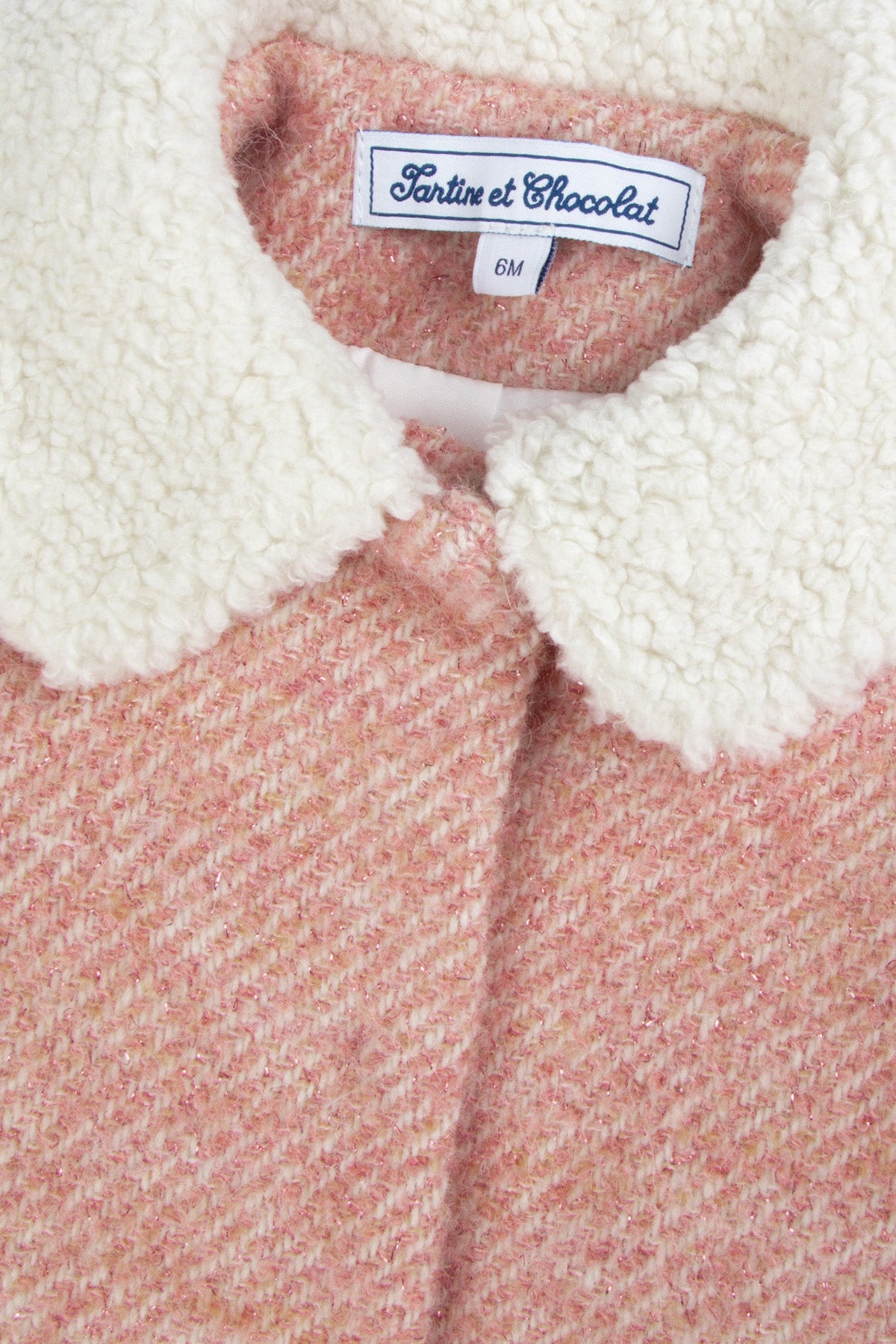 Faux Fur Collar Coat | Rose