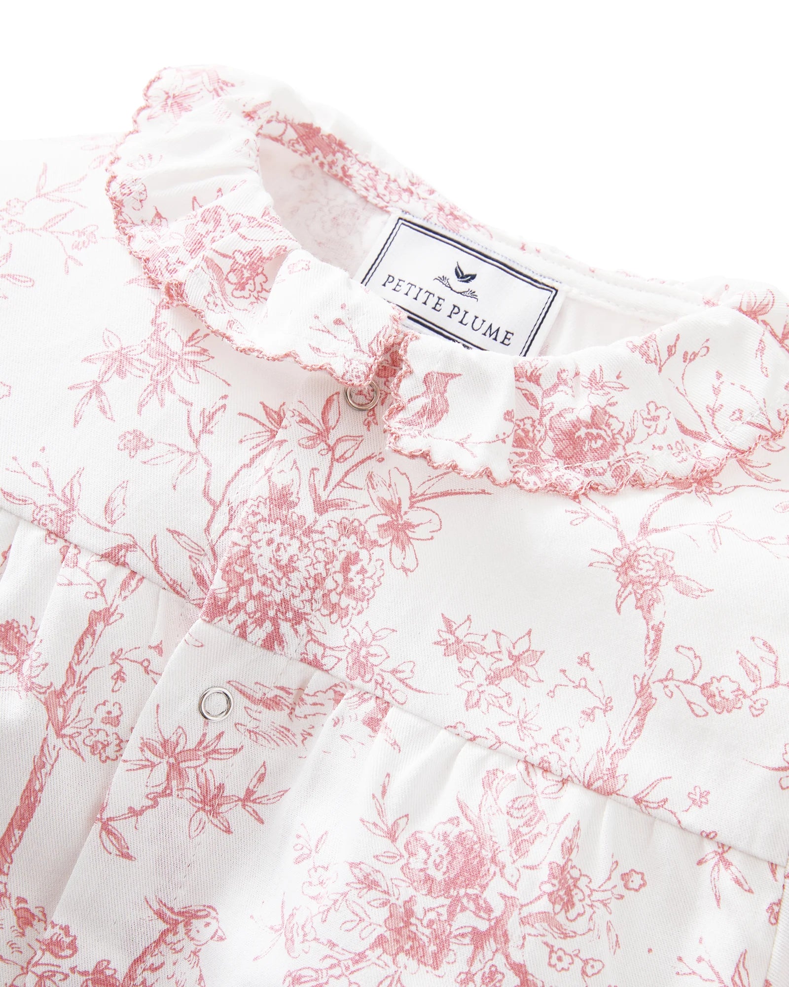 Twill Madeline Romper | Pink Timeless Toile