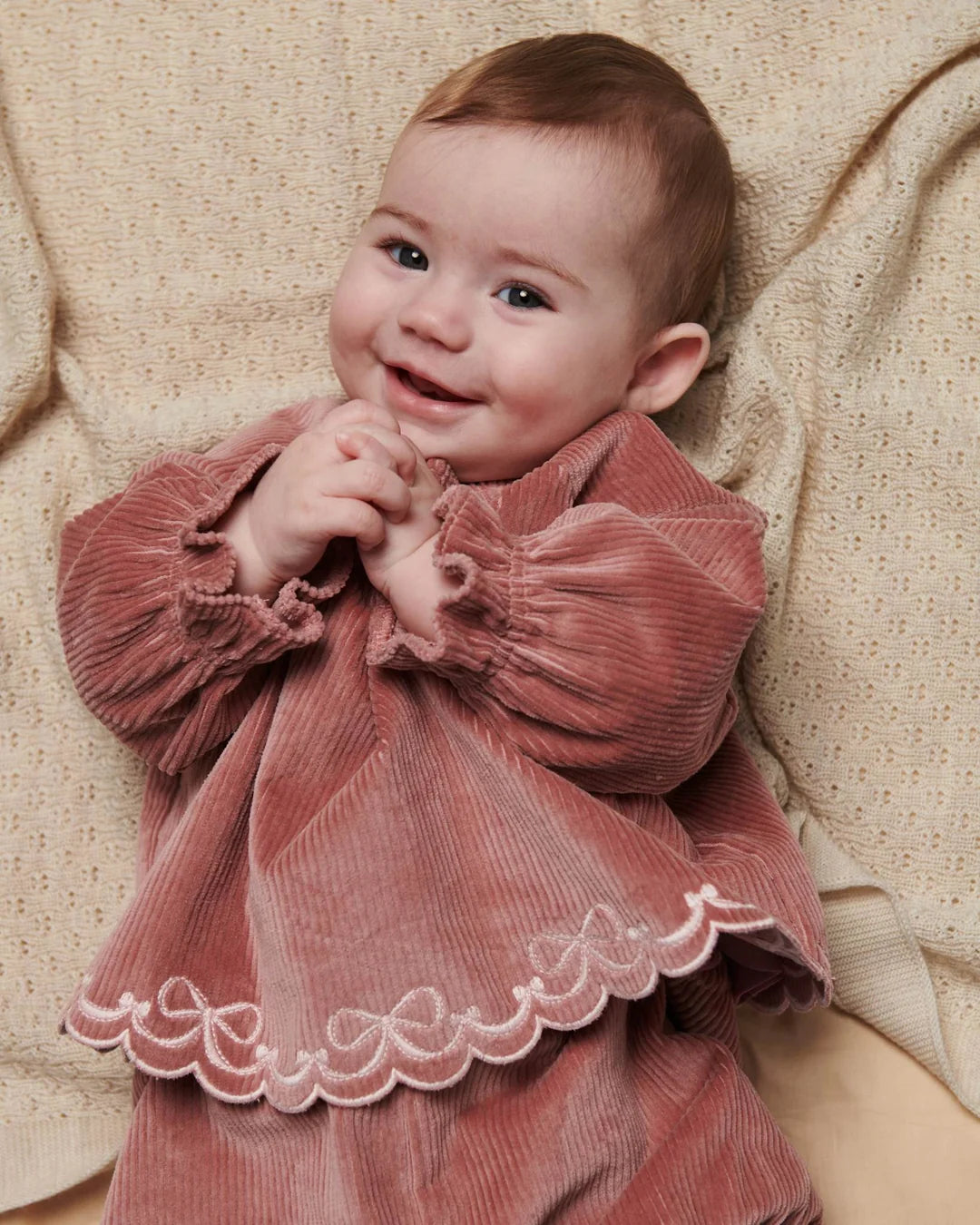 Corduroy Baby Set | Winter Rose