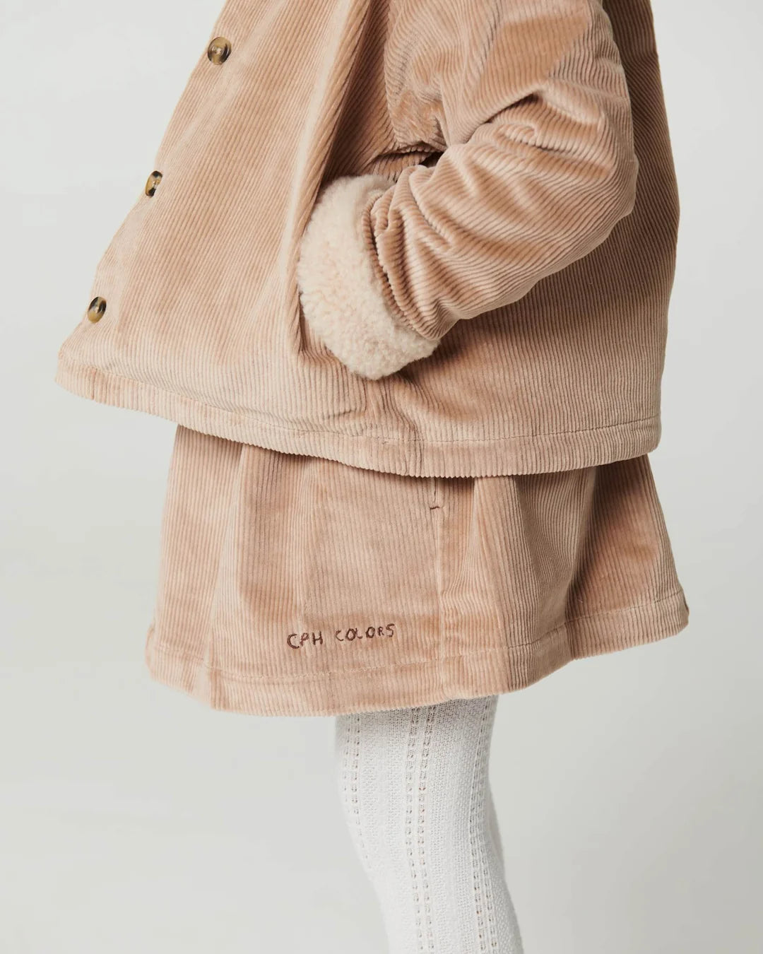 Corduroy Skirt | Beige