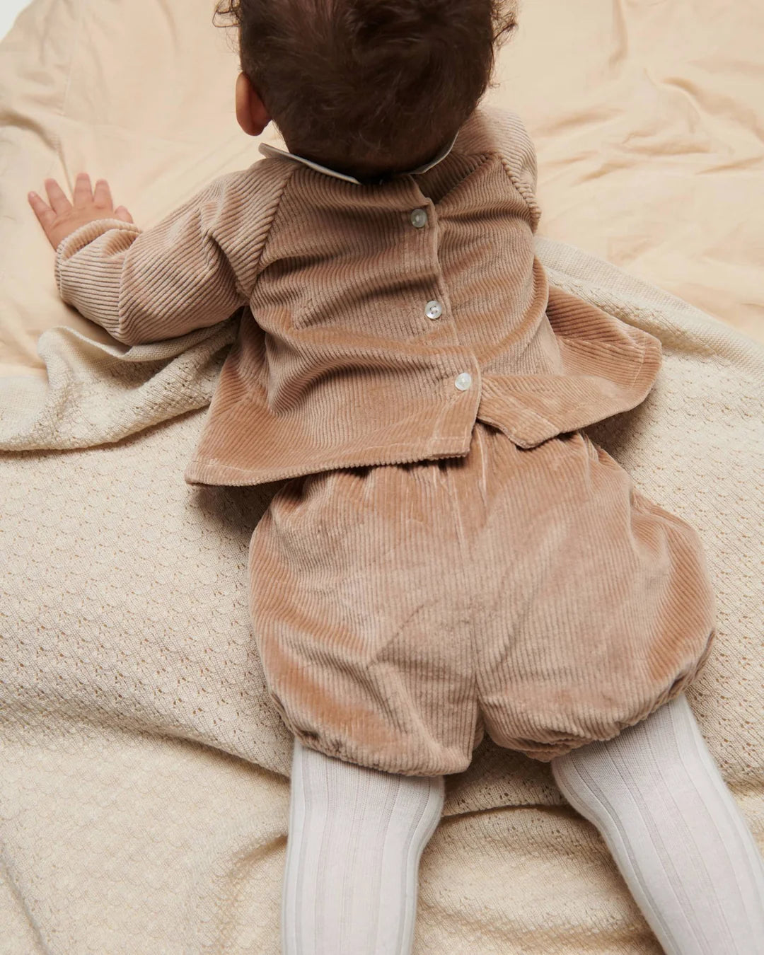 Corduroy Baby Set | Beige
