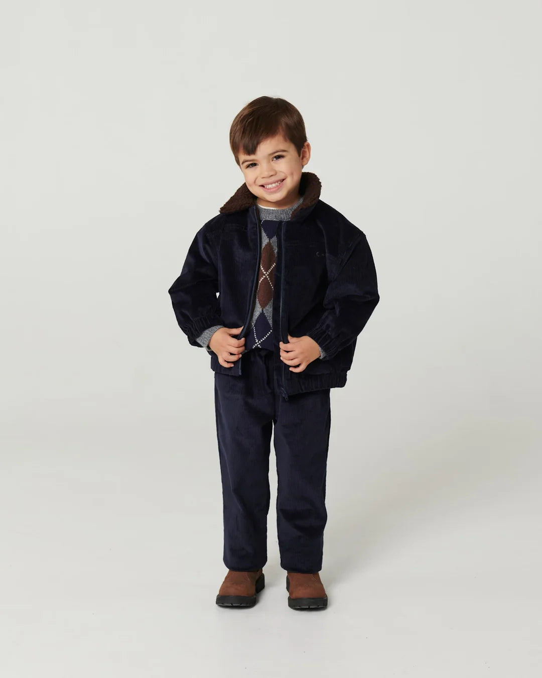 Corduroy Bomber Jacket | Navy