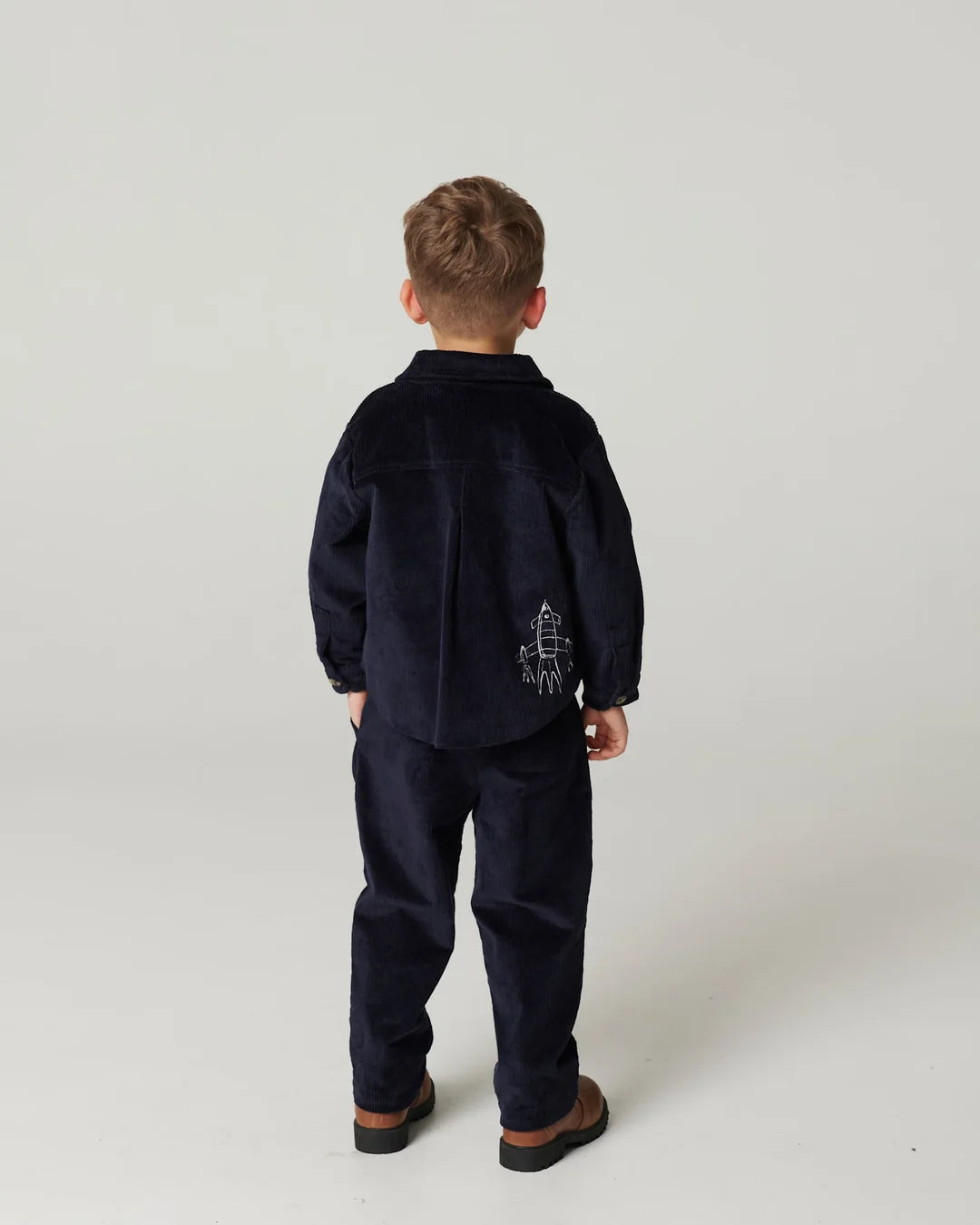 Corduroy Pant with Adjustable Waist | Navy