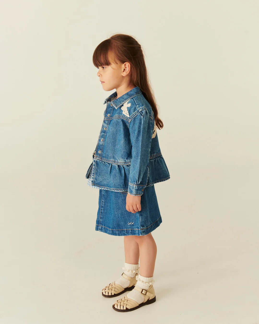 Organic Pocket Skirt | Indigo Blue Washed