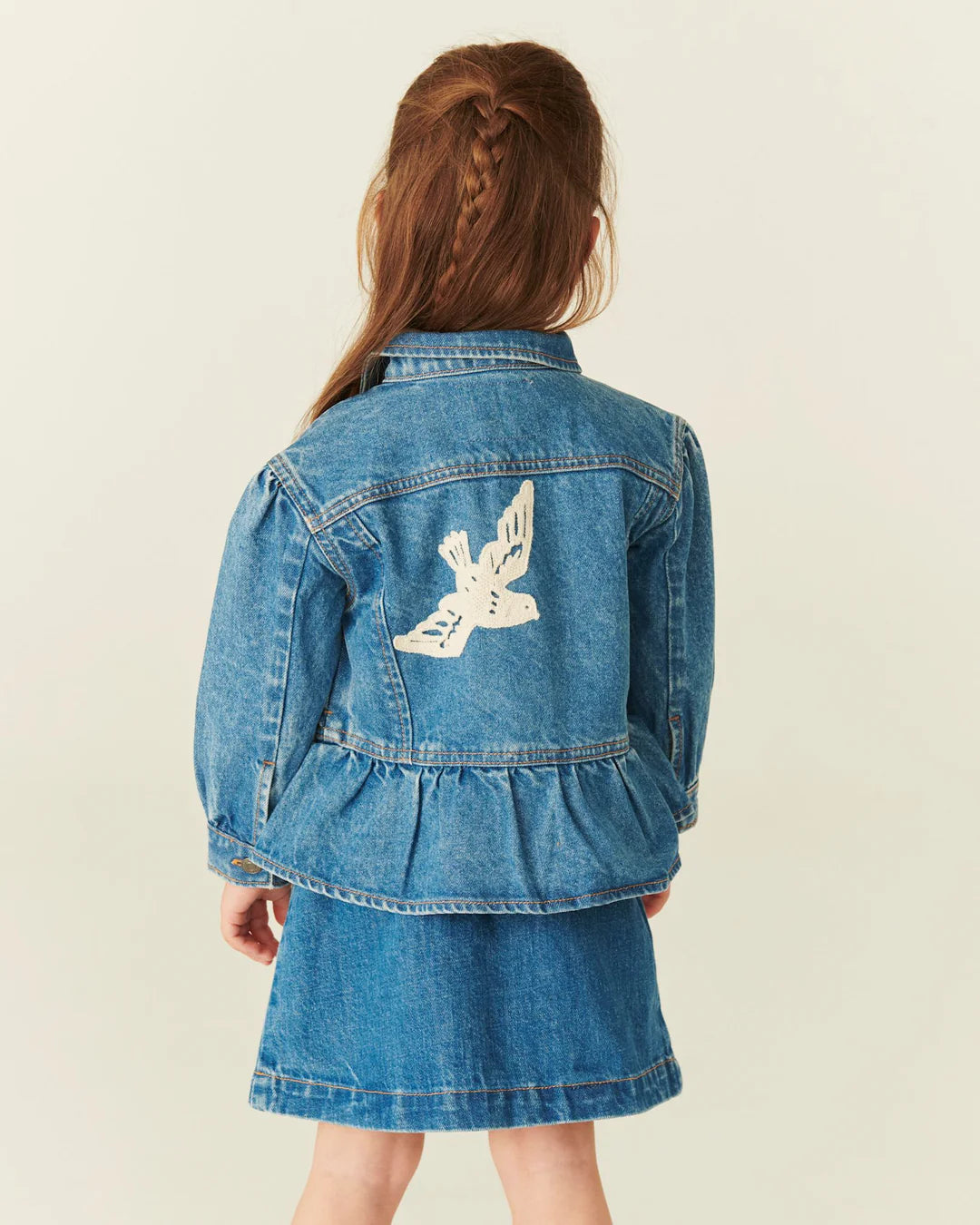 Organic Pocket Skirt | Indigo Blue Washed