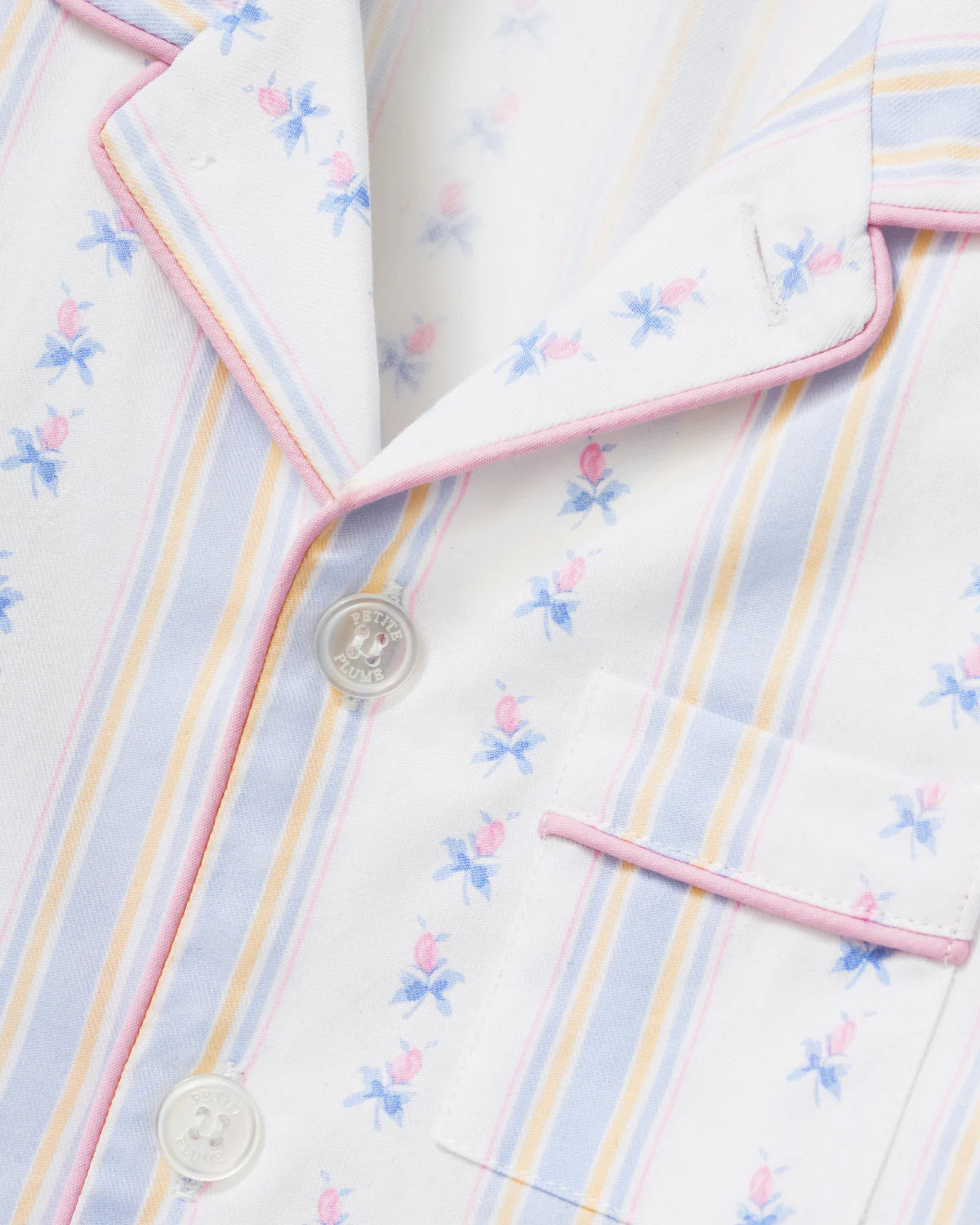 Twill Pajama Set | Cottage Stripe