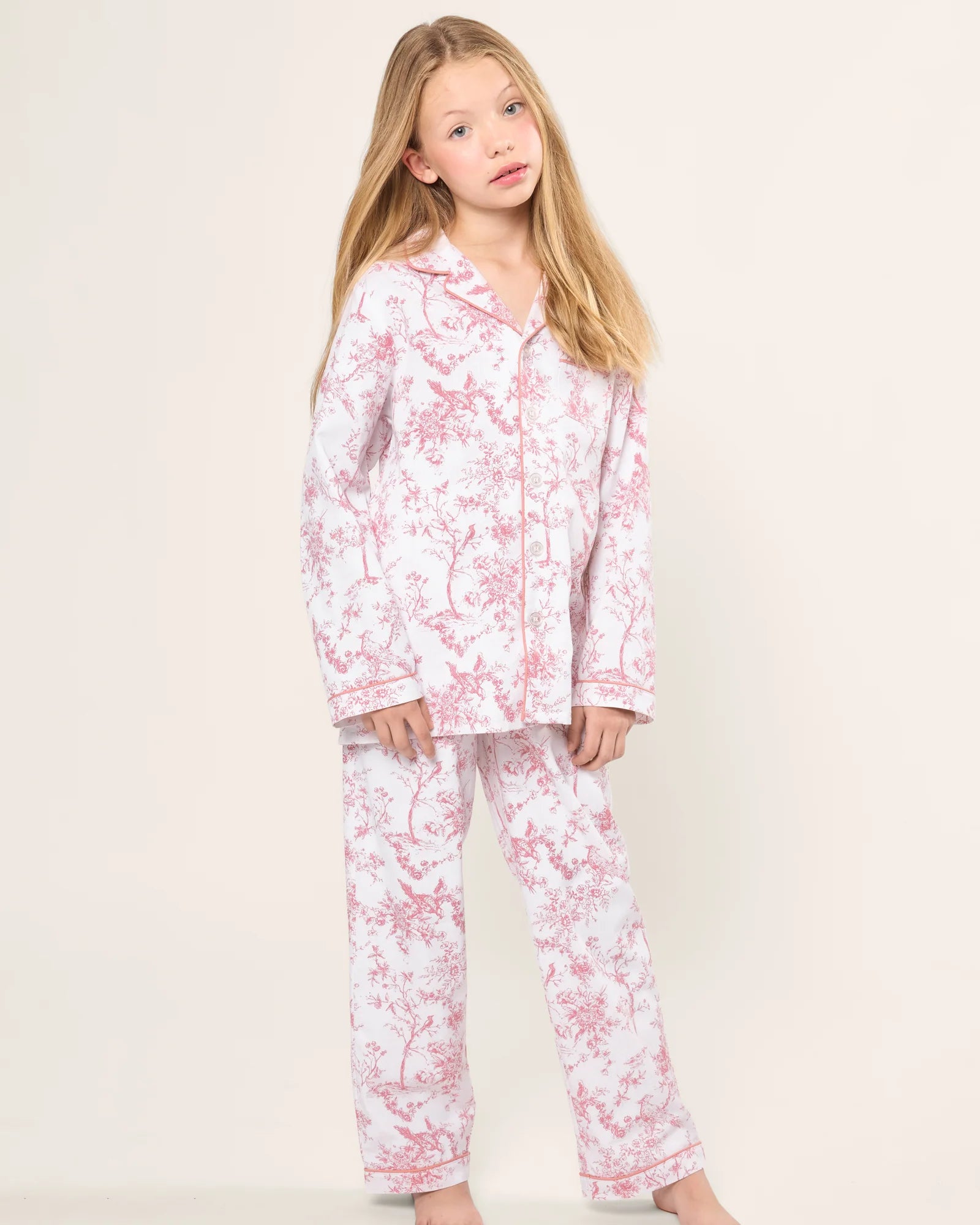 Twill Pajama Set | Pink Timeless Toile