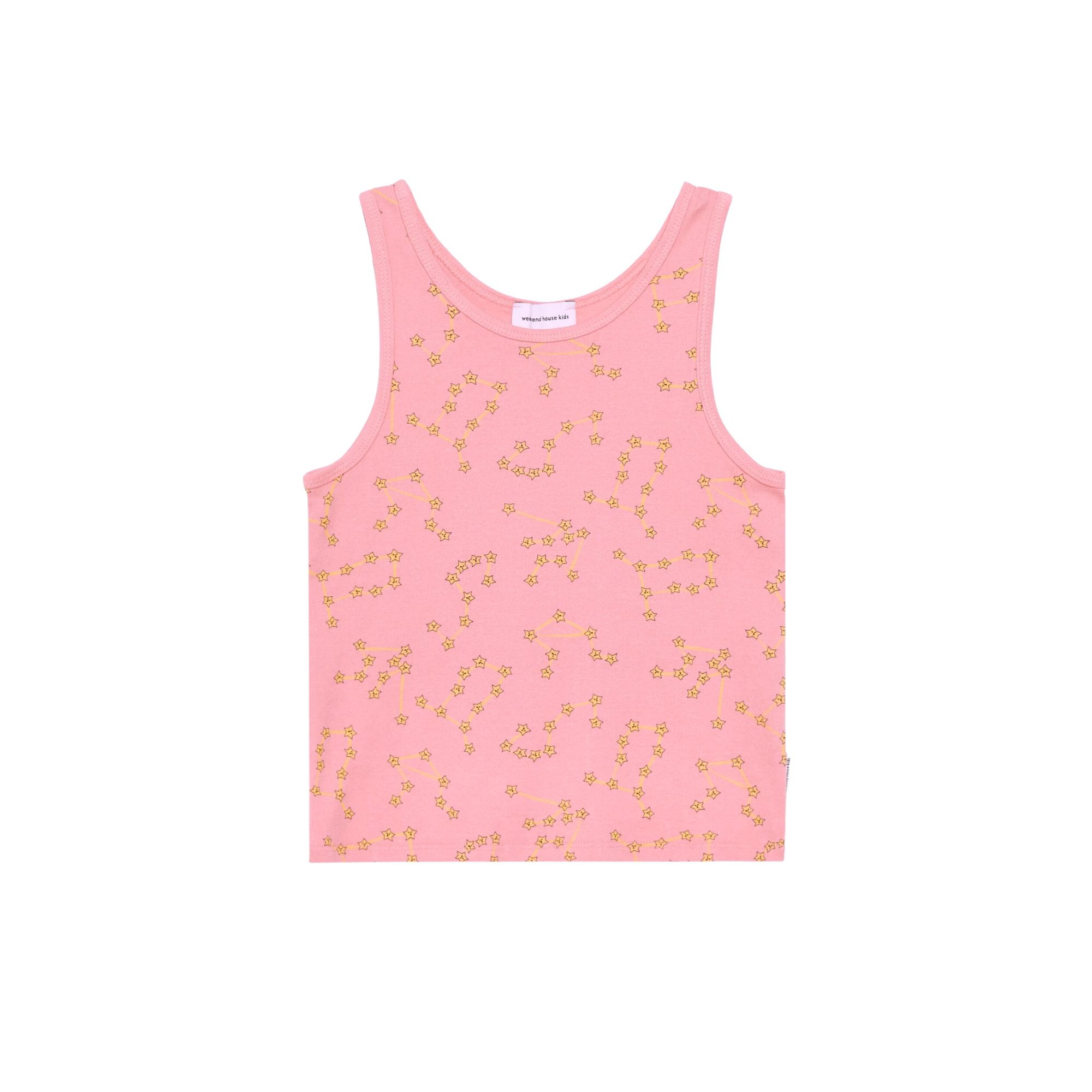 Constellation Tank T-shirt | Soft Peach