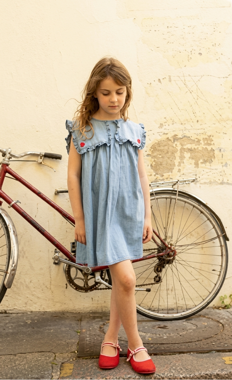 Celestine Chambray Dress | Light Blue