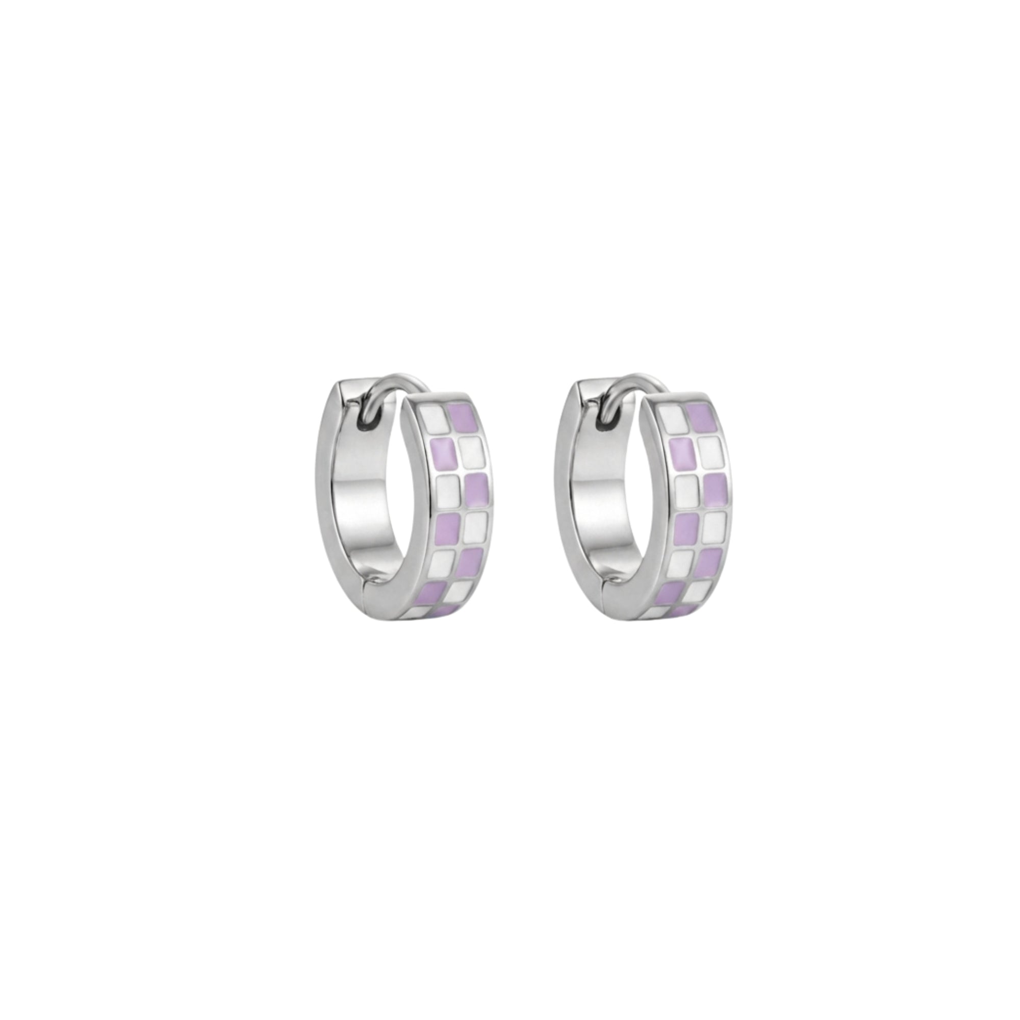 Silver Checkered Huggies