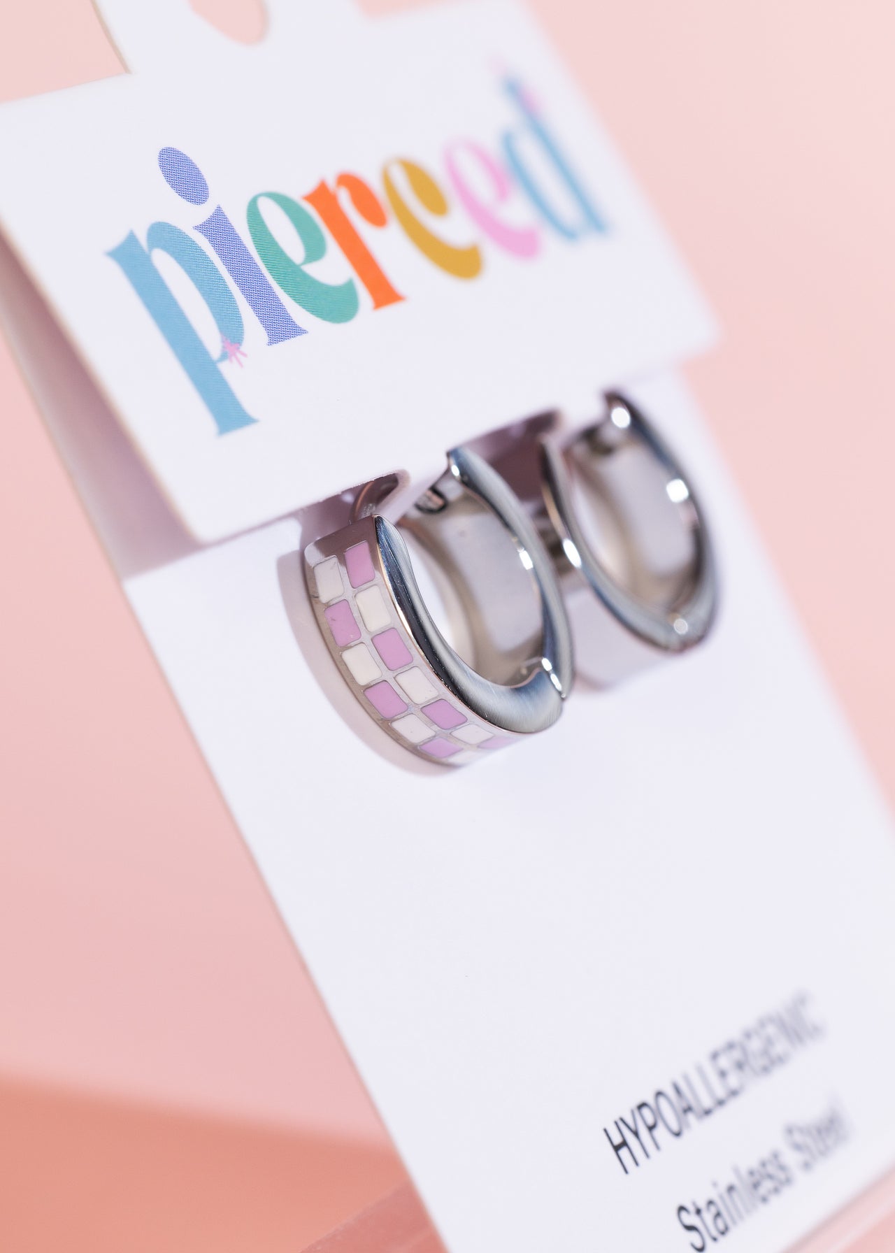 Silver Checkered Huggies