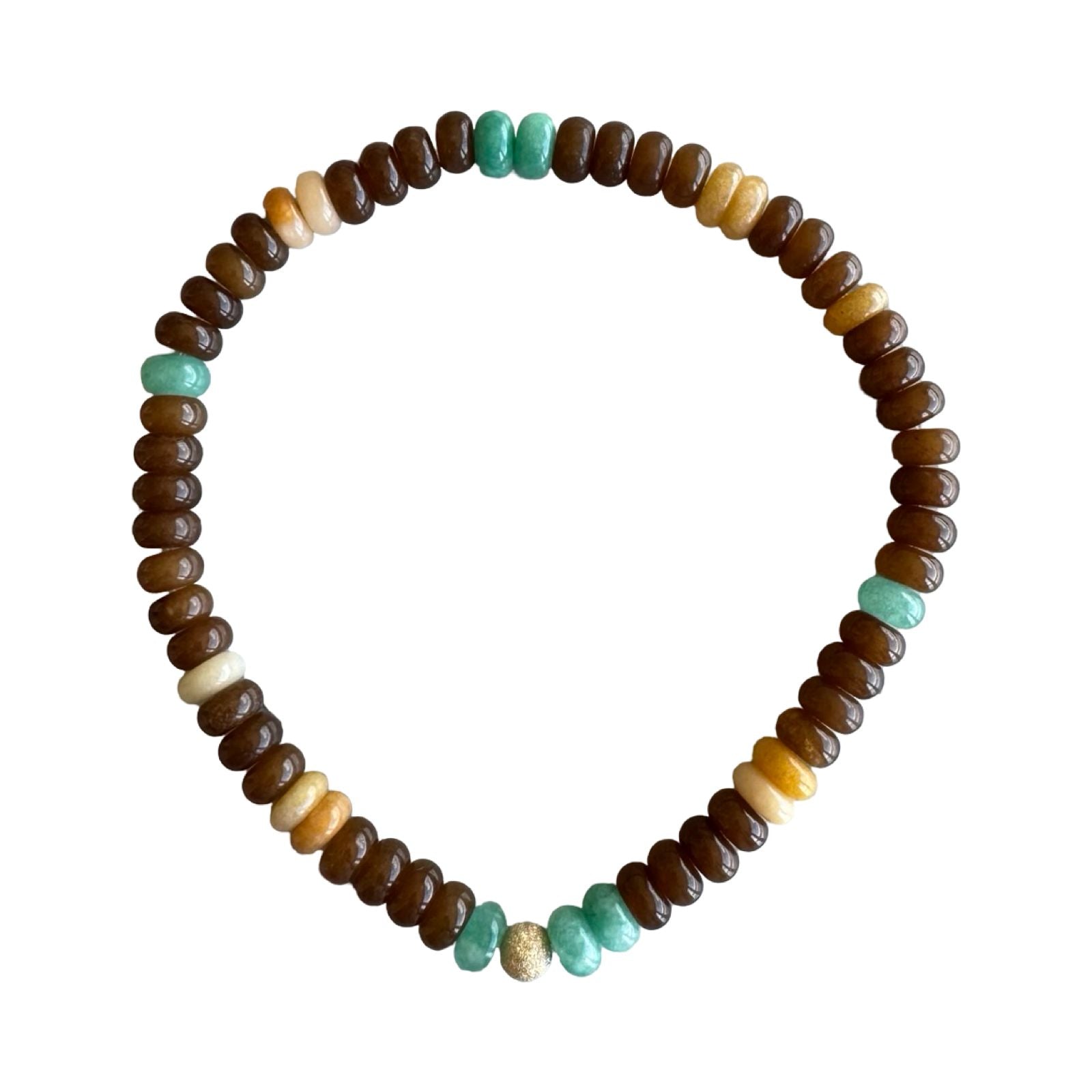 Special Edition Semi Precious Necklace | Cocoa Emerald