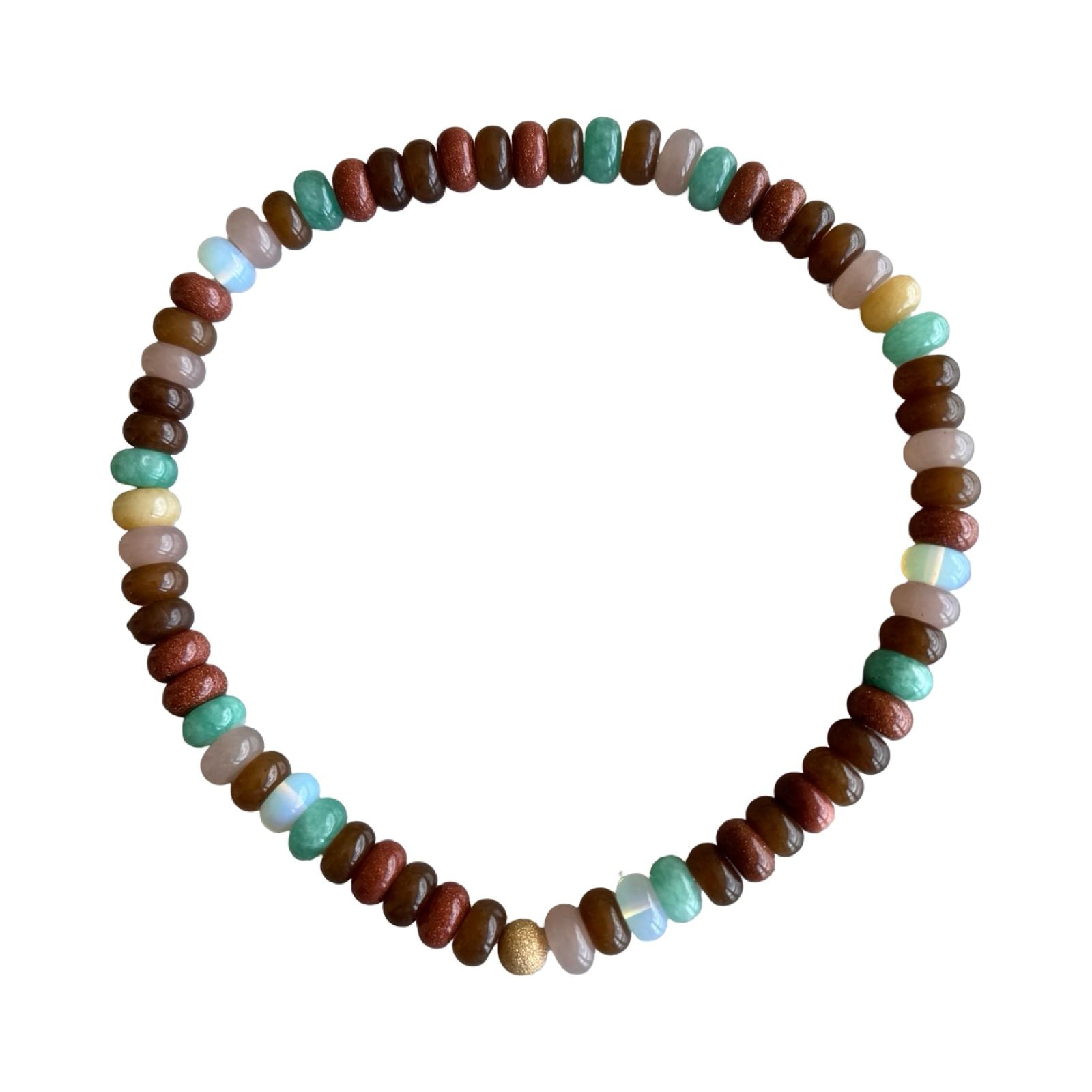 Special Edition Semi Precious Necklace | Cocoa Moonlight