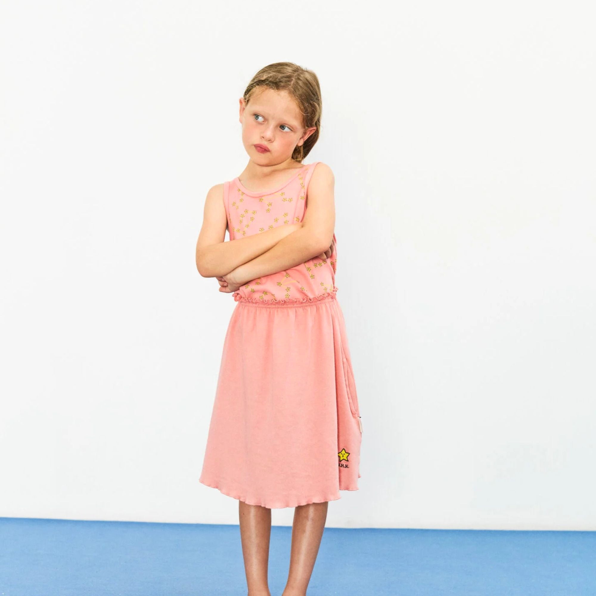 Constellation Tank T-shirt | Soft Peach