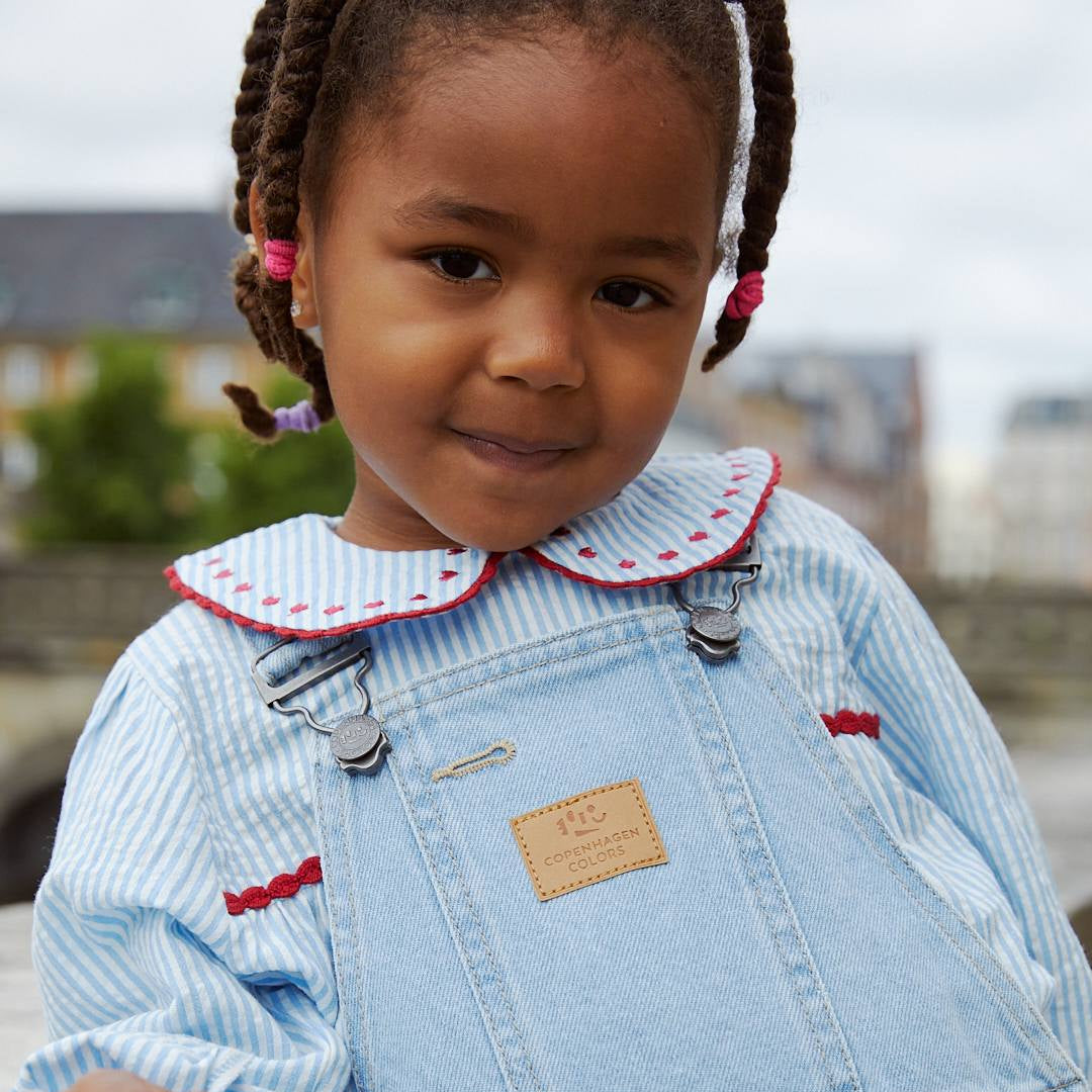 Seersucker Tunic | Sky Blue Striped