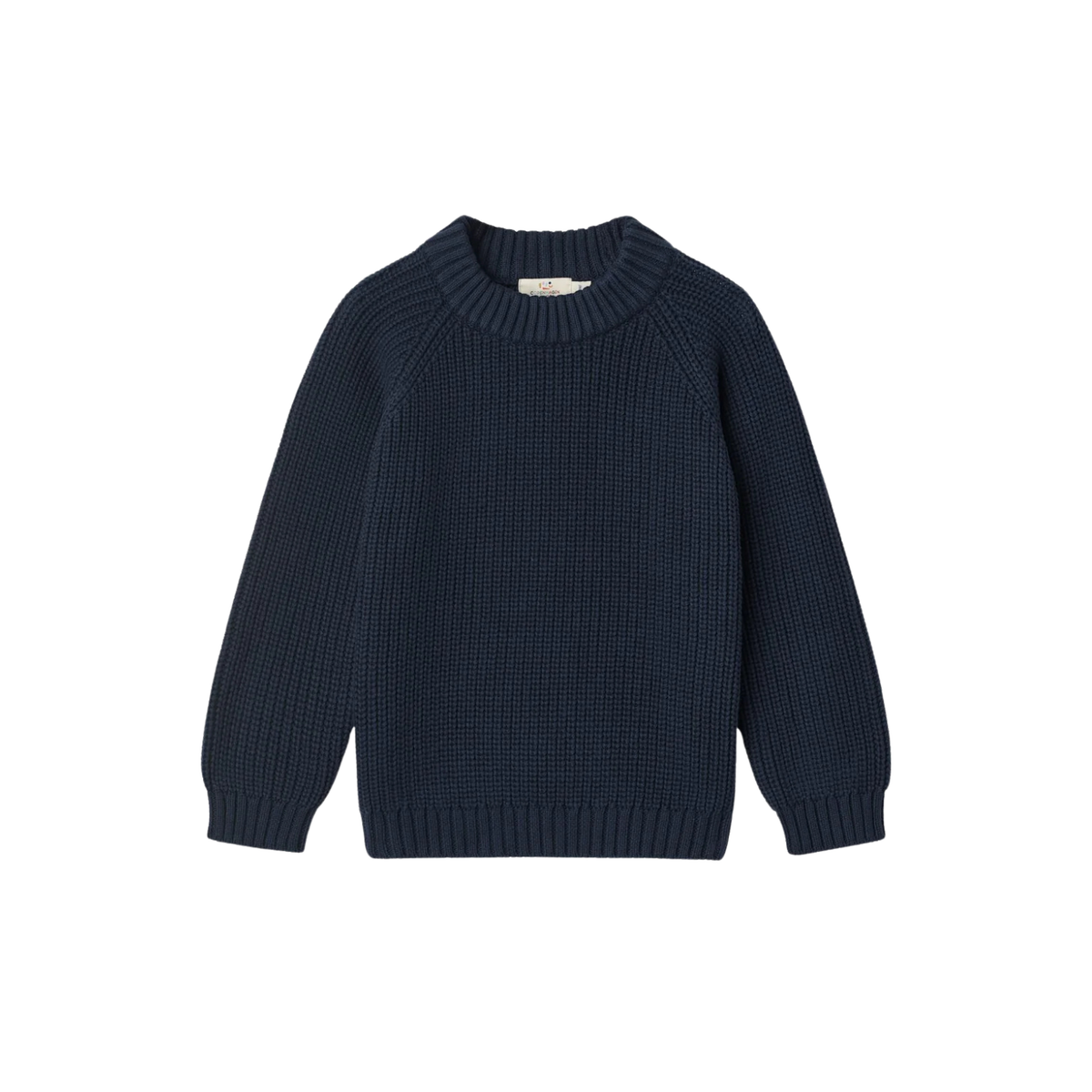 Classic Knitted Rib Sweater | Navy