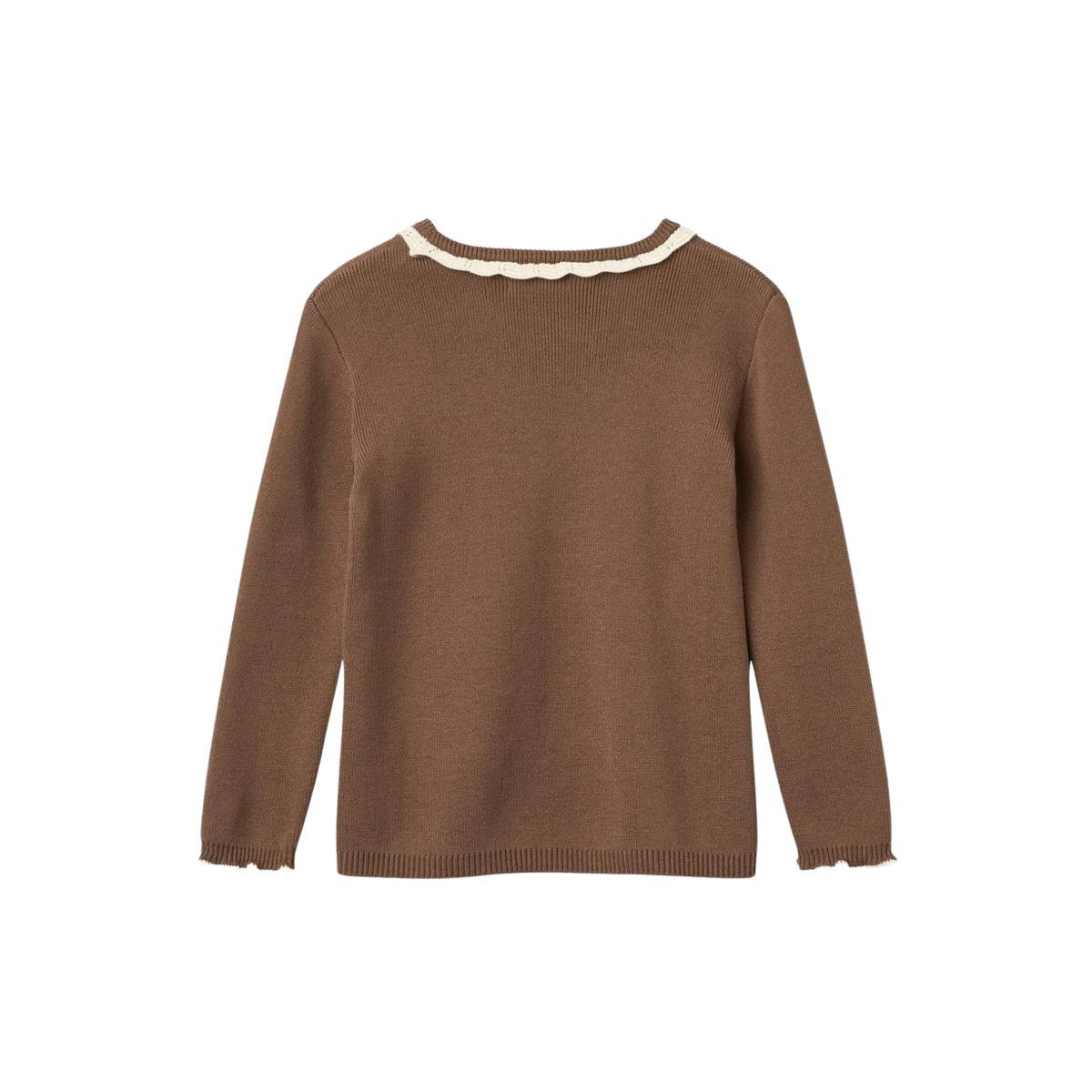 Deco Neck Blouse | Walnut