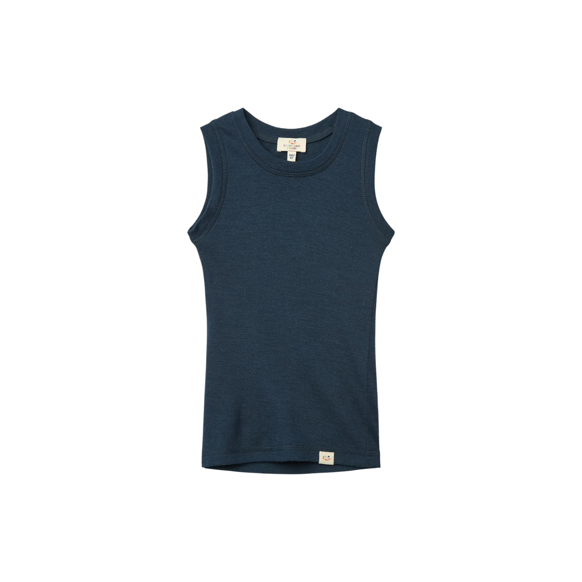 Merino Knitted Tank Top | Navy