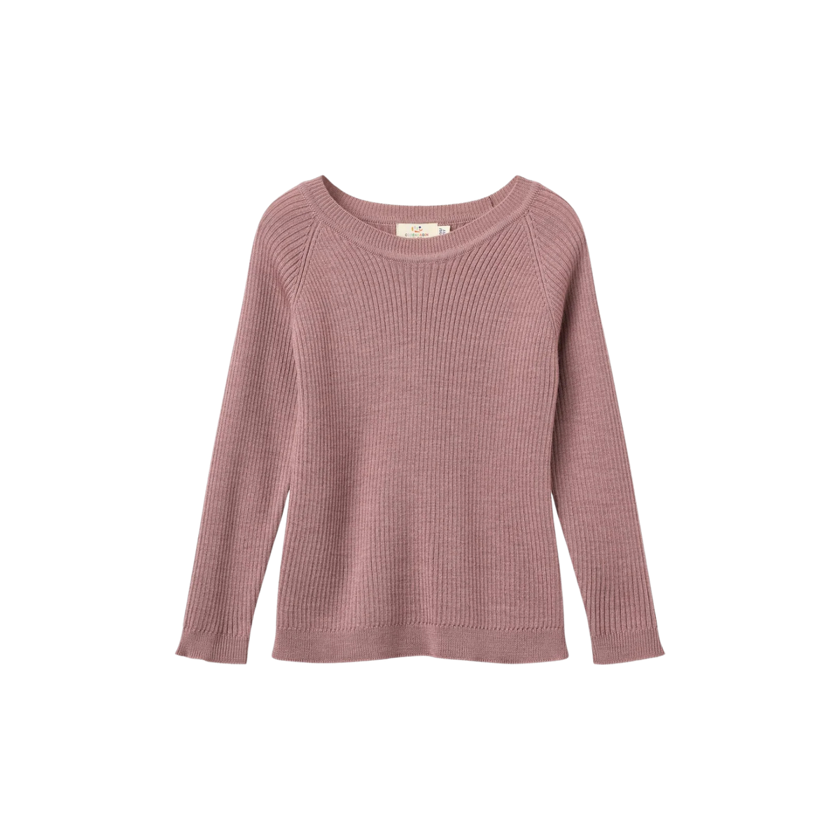 Classic Merino Rib Blouse | Winter Rose