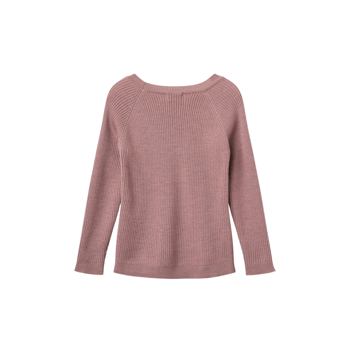 Classic Merino Rib Blouse | Winter Rose