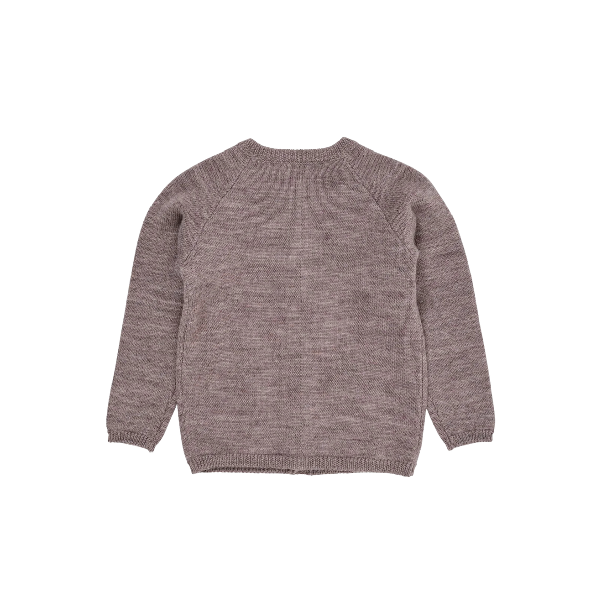 Merino Knitted Cardigan | Natural Melange