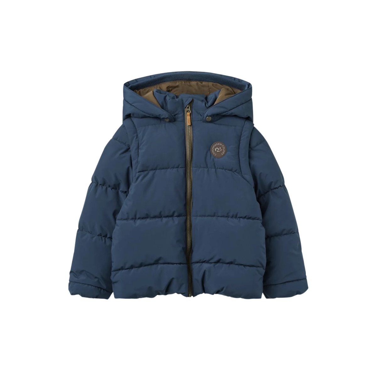 Puffer Jacket with Removable Sleeves | Navy