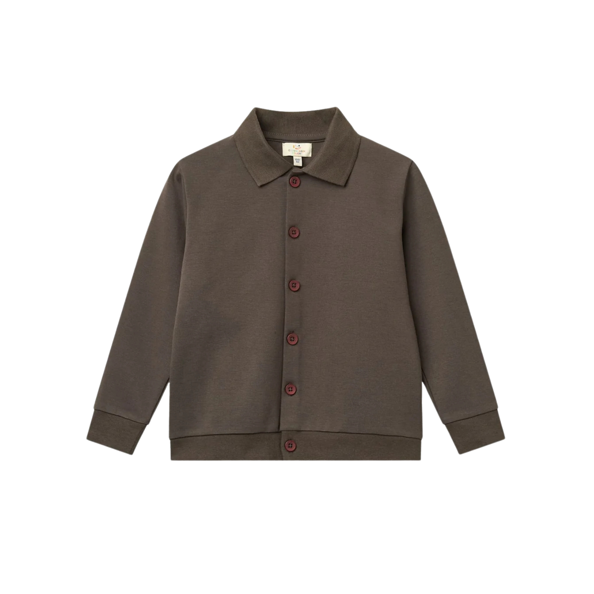 Super Stretchy High School Cardigan | Dark Brown