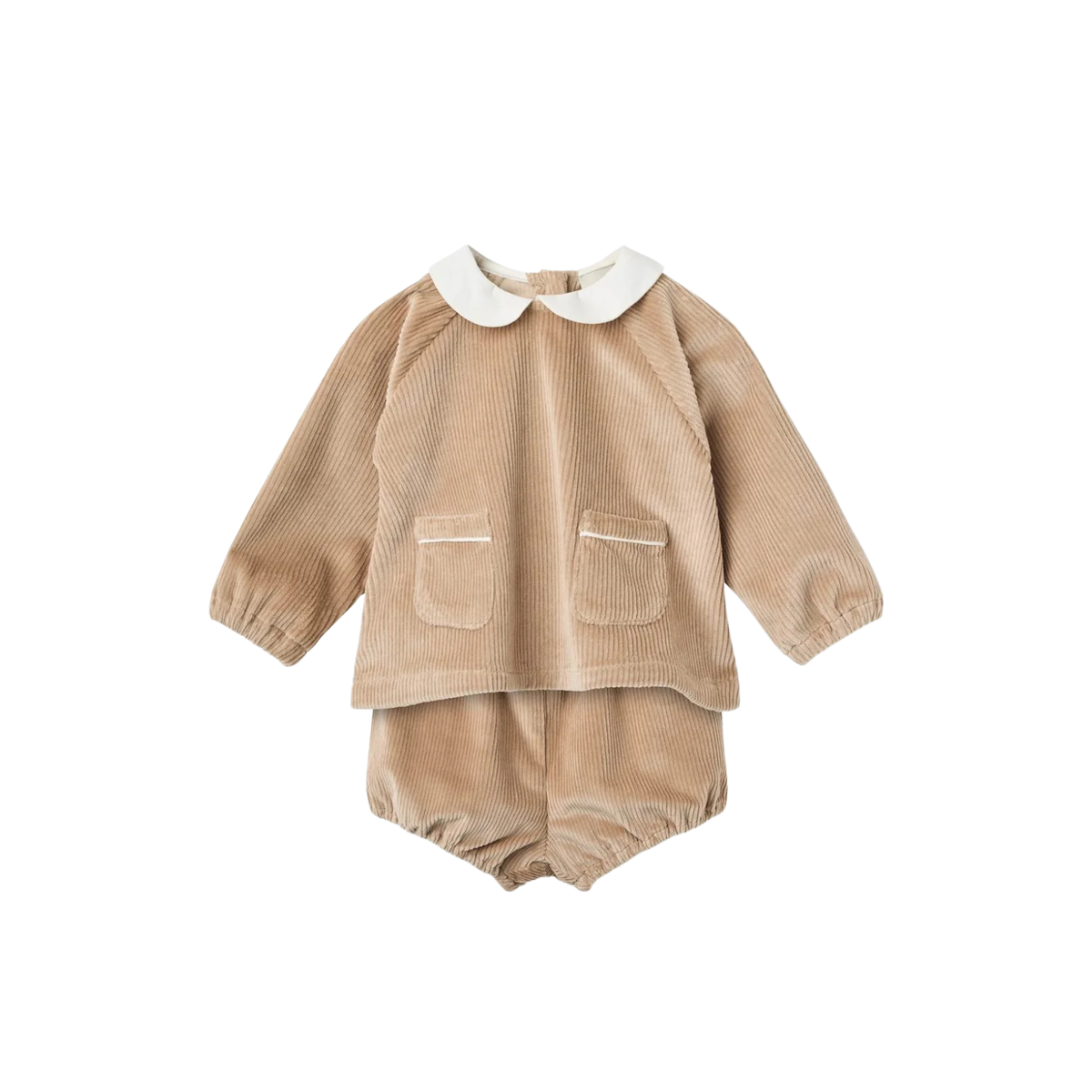 Corduroy Baby Set | Beige