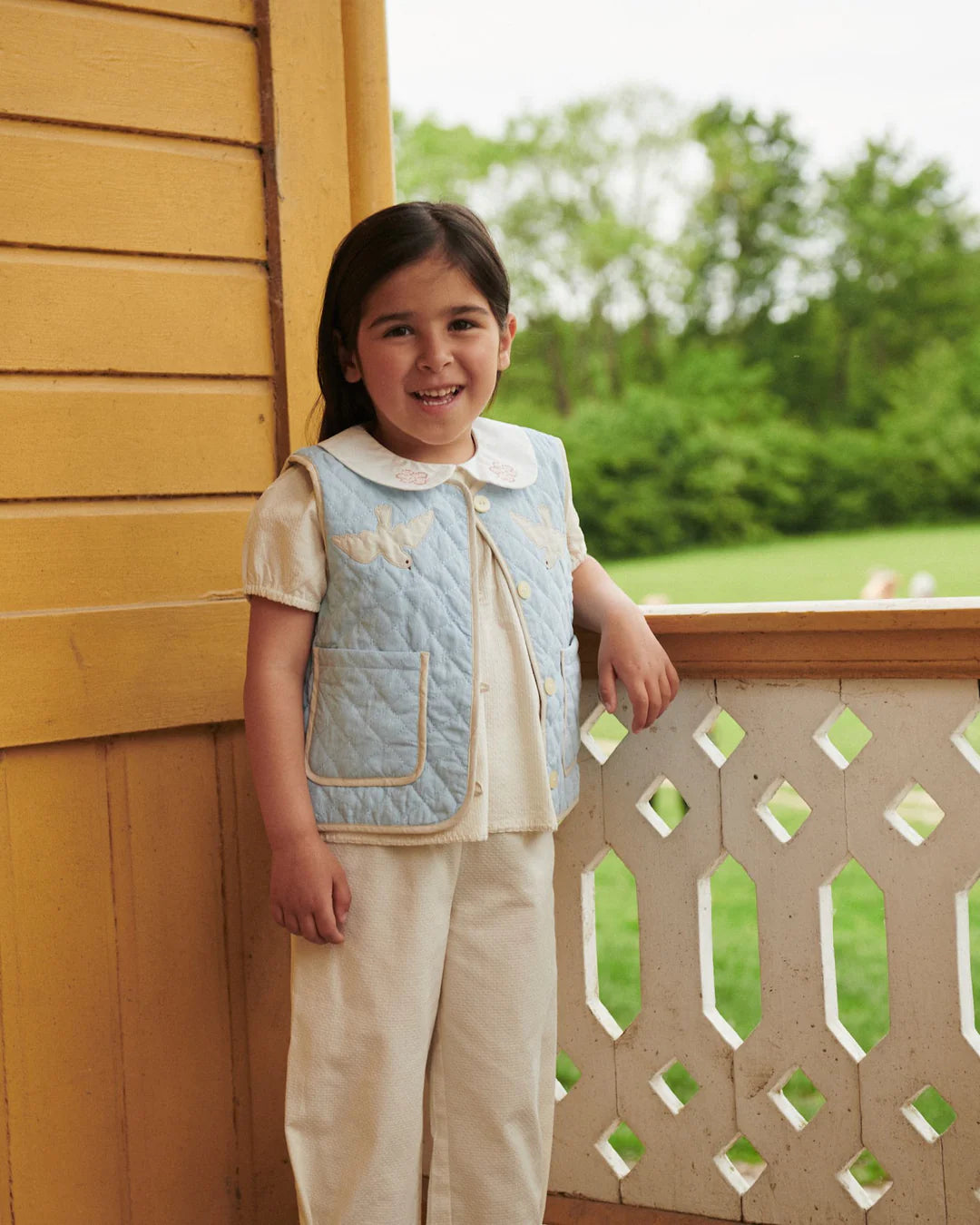 Quilted Vest | Blue
