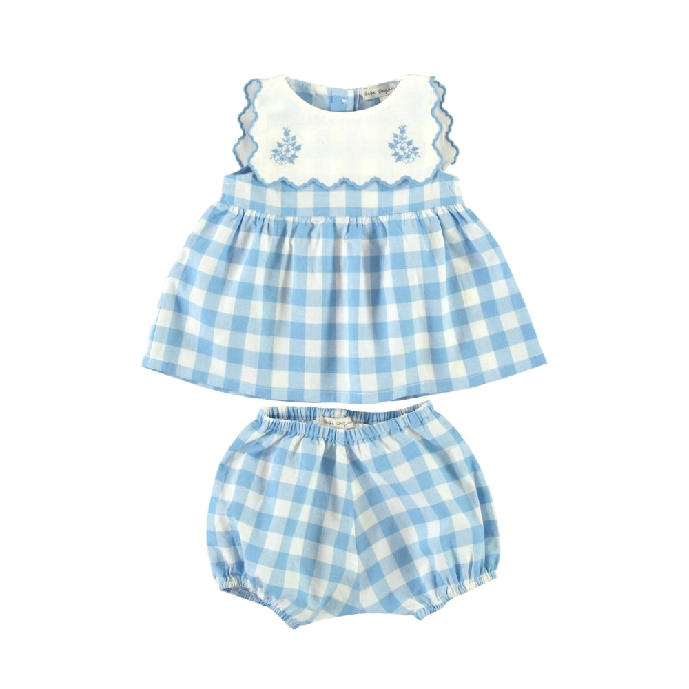 Viola Baby Dress | Sailor Check