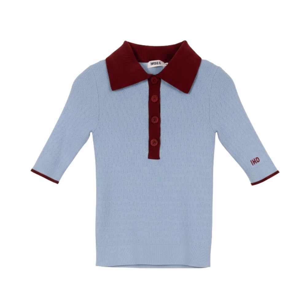 Knitted Polo Shirt Vietnam | Blue