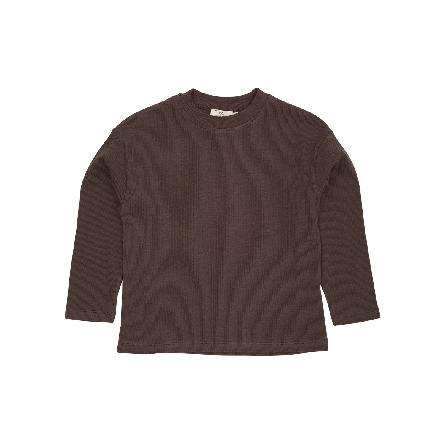 Modal Rib Blouse | Dark Brown