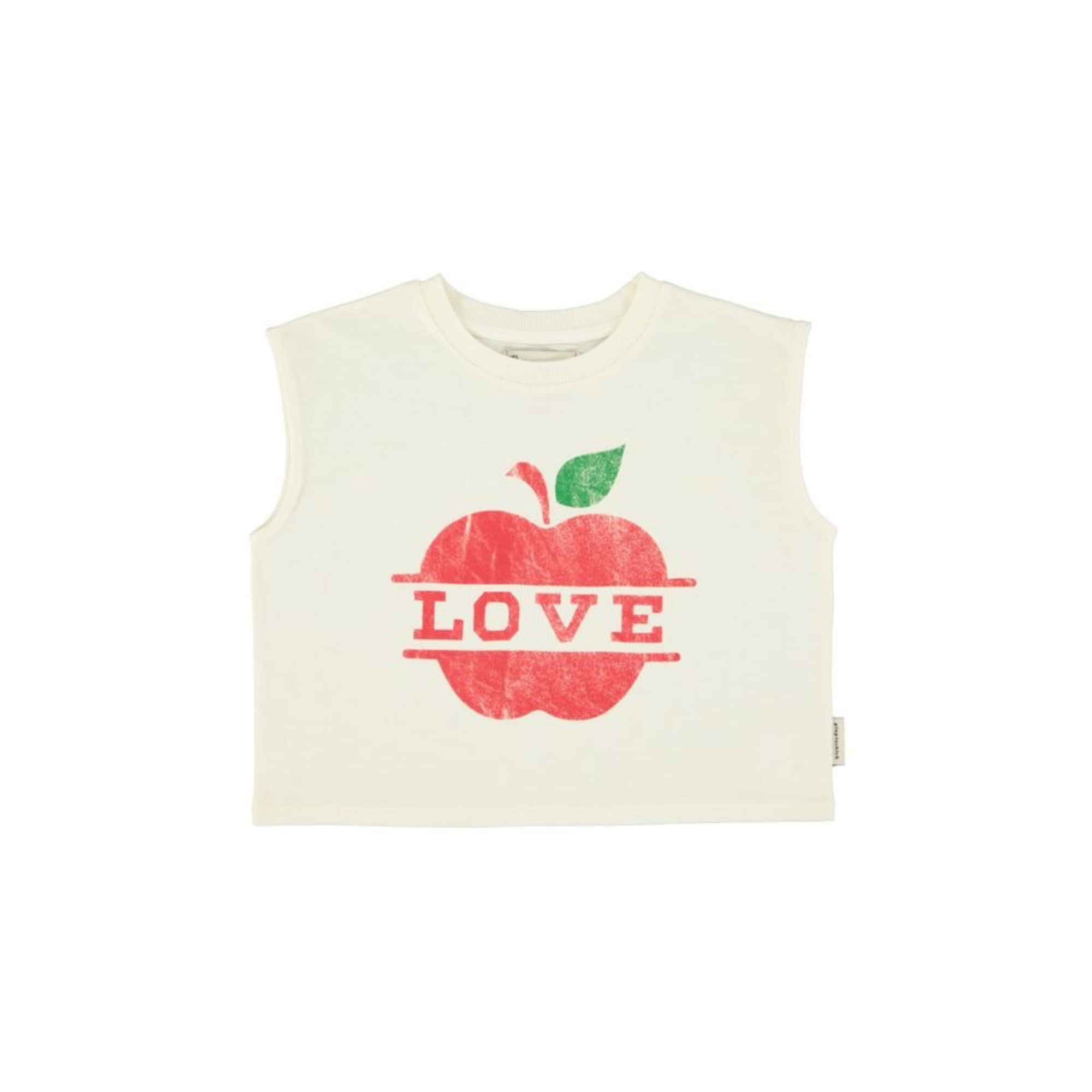 Apple Print T-Shirt | Ecru