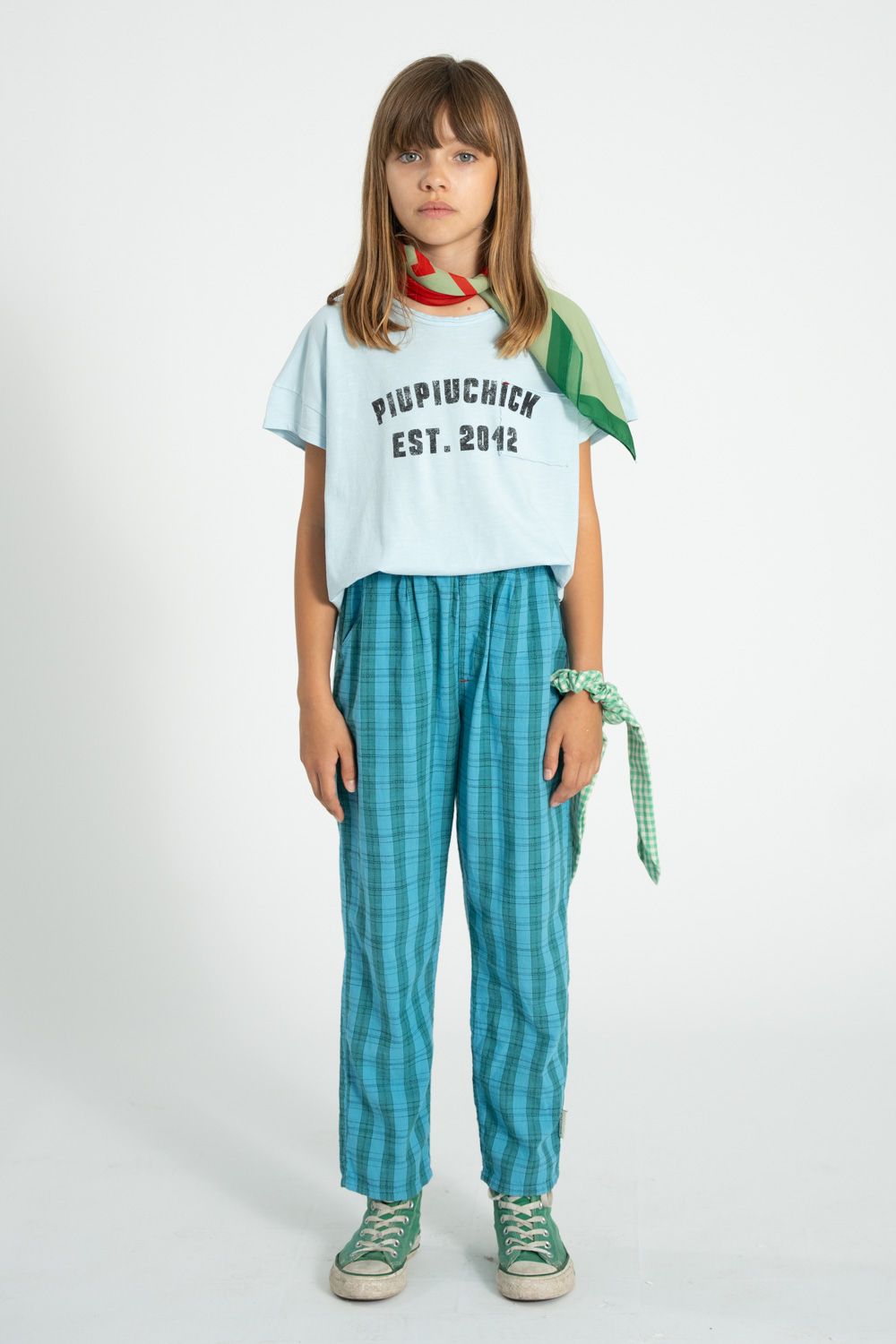 Checkered Unisex Trousers | Blue/Green