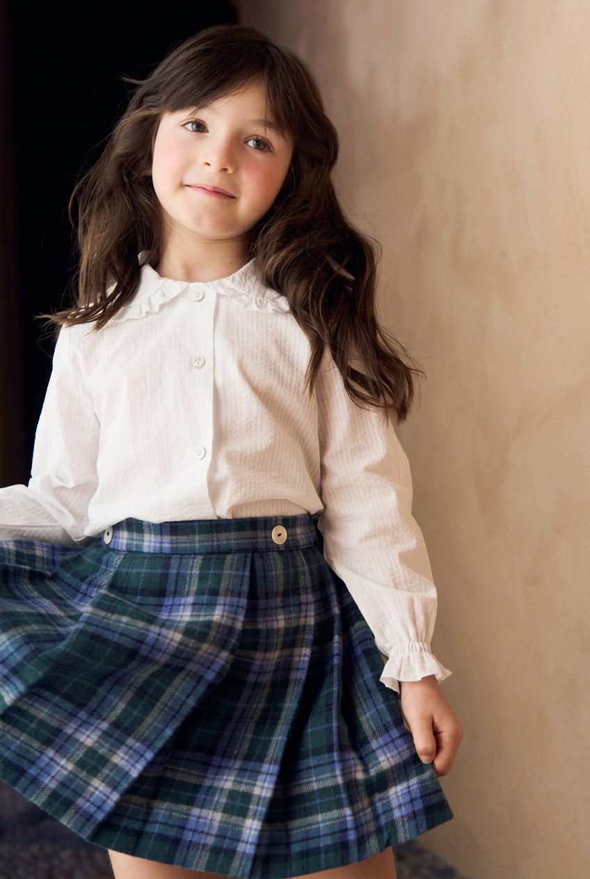 Zola Kilt Skirt | Green Check