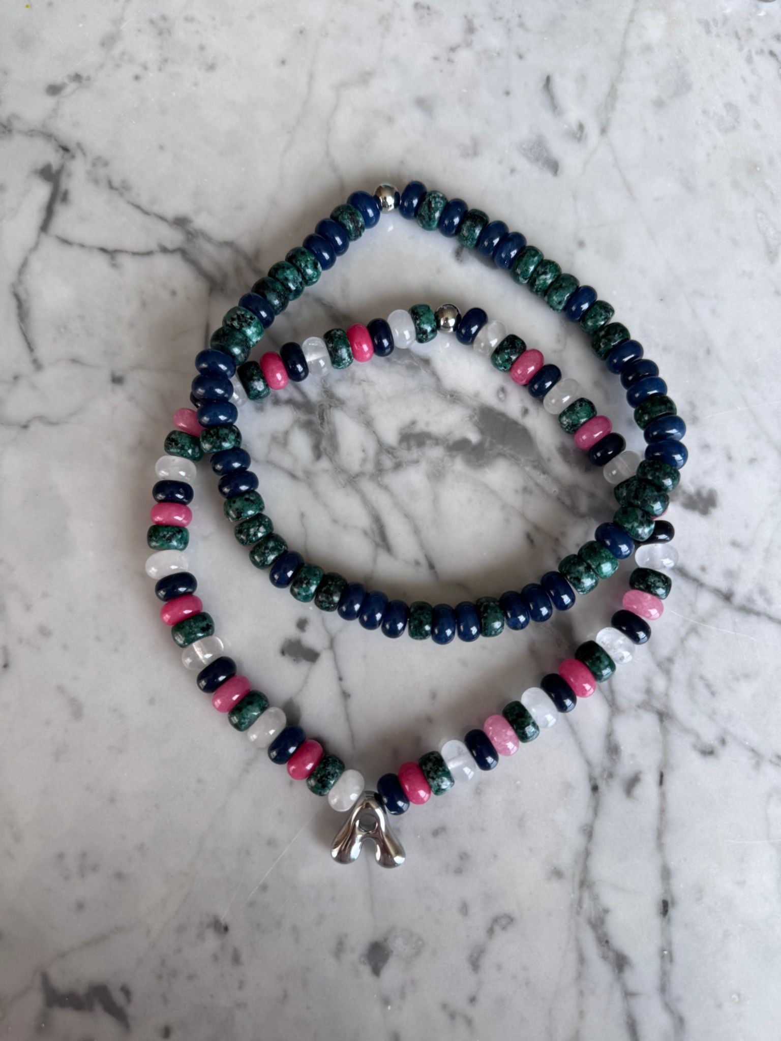 Semi Precious Necklace | Midnight Sea
