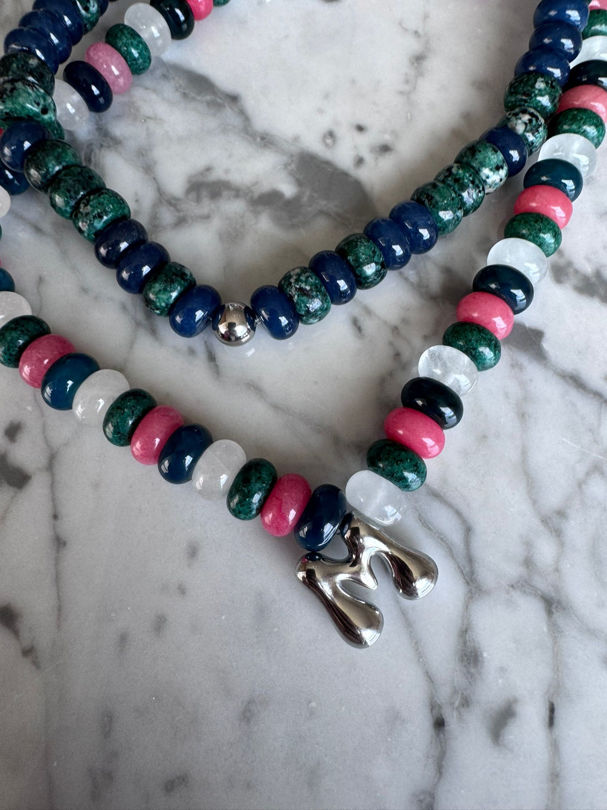 Semi Precious Necklace | Midnight Sea