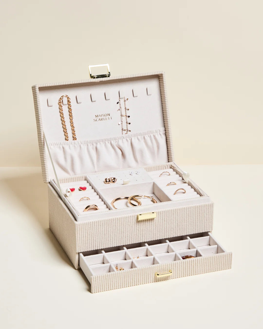 Denise Corduroy Jewelry Box