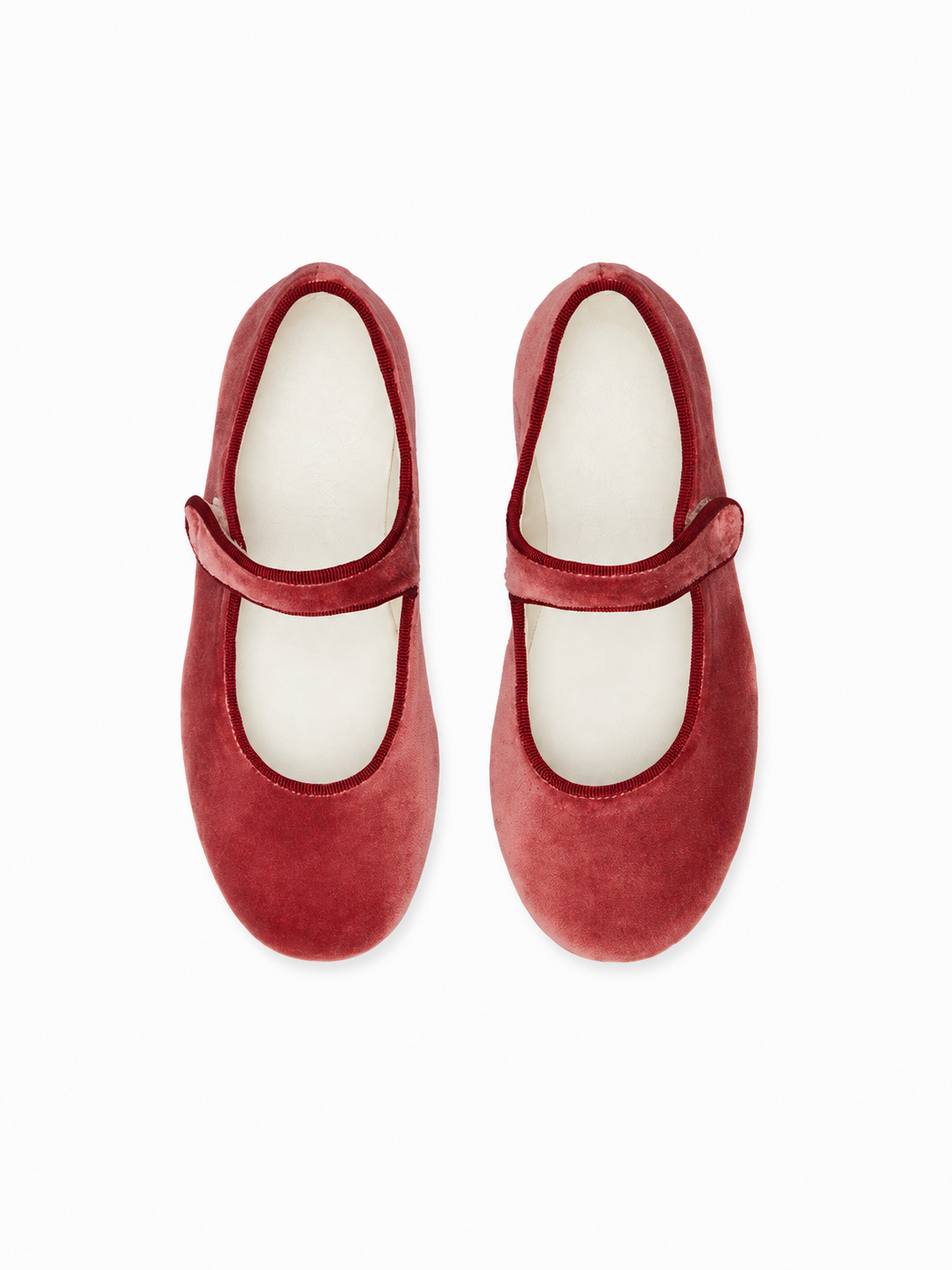 Velvet Mary Jane Shoes | Dusty Pink