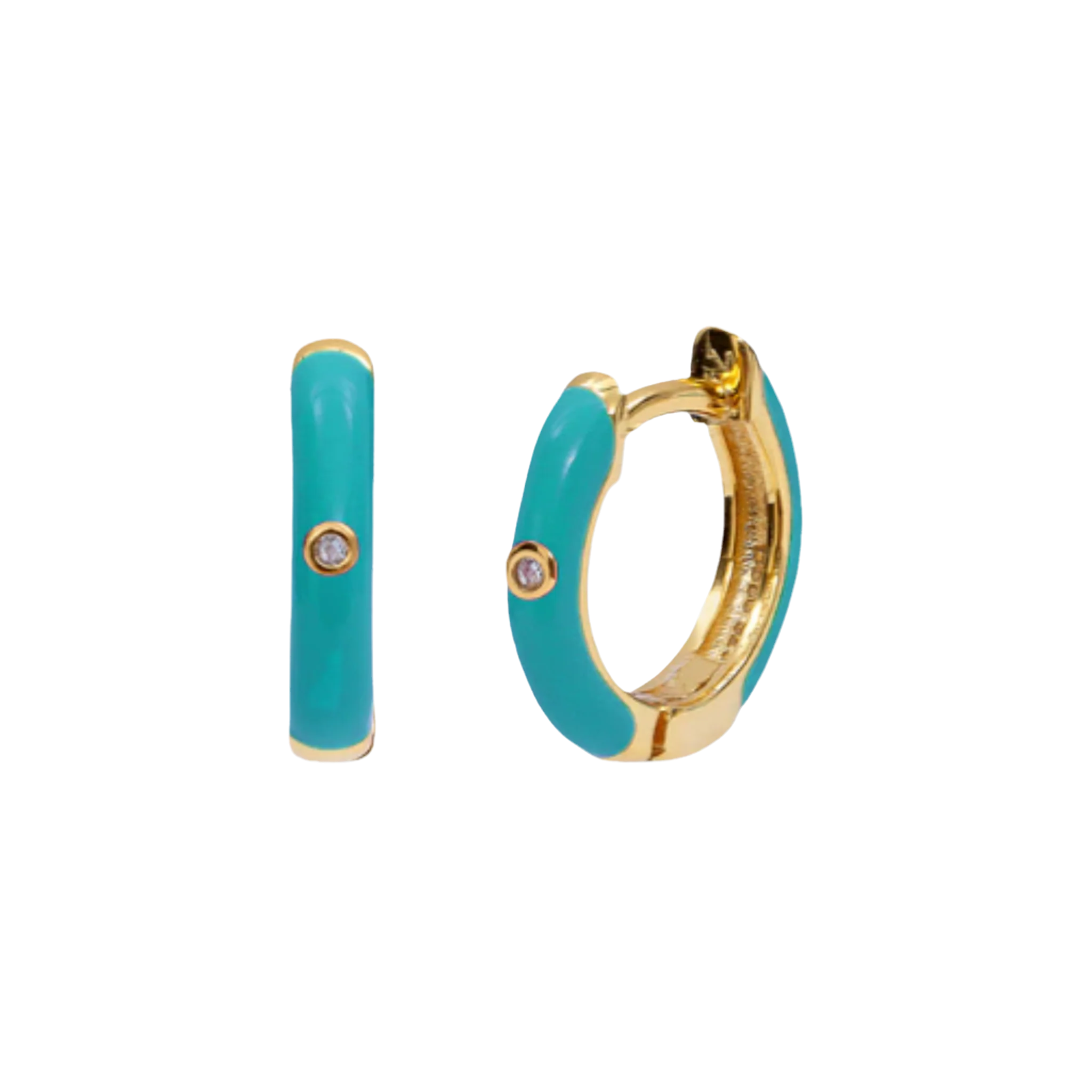 Hoop Bottled Earrings | Blue