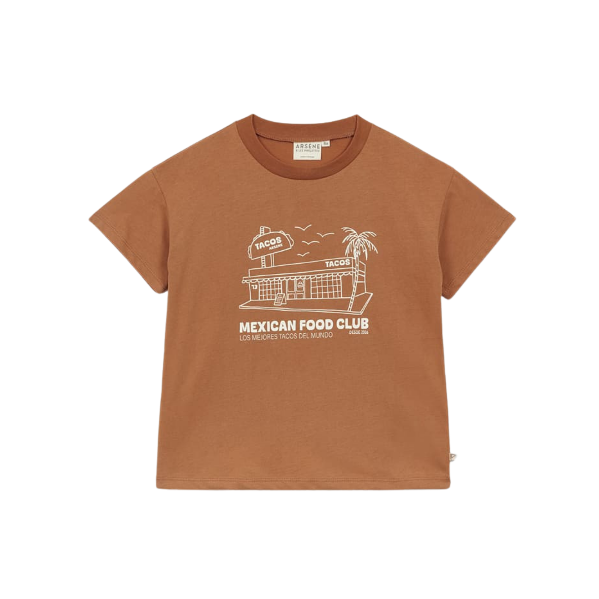 Mexican Food T-shirt | Marron