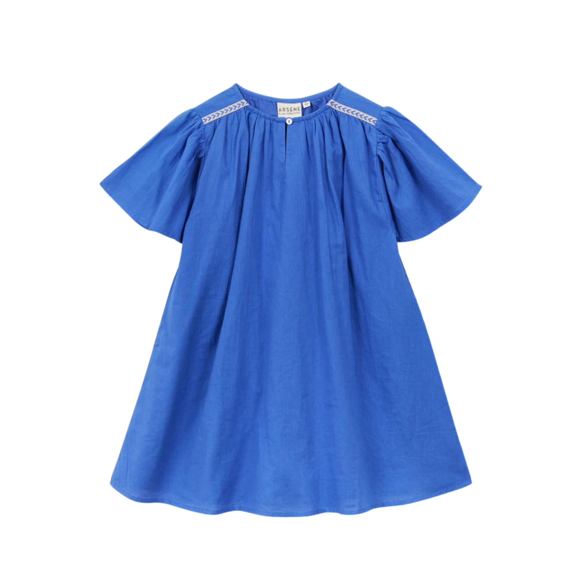 Plain Sheer Dress | Cobalt